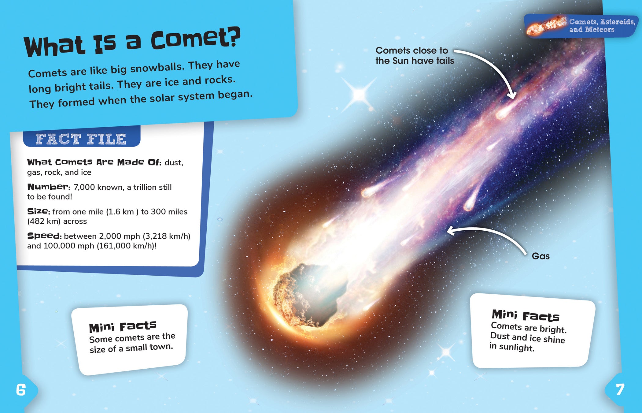 Comets, Asteroids, and Meteors - Astronomy Guide for Kids & Adults - Perfect for Science Classrooms & Stargazing Enthusiasts