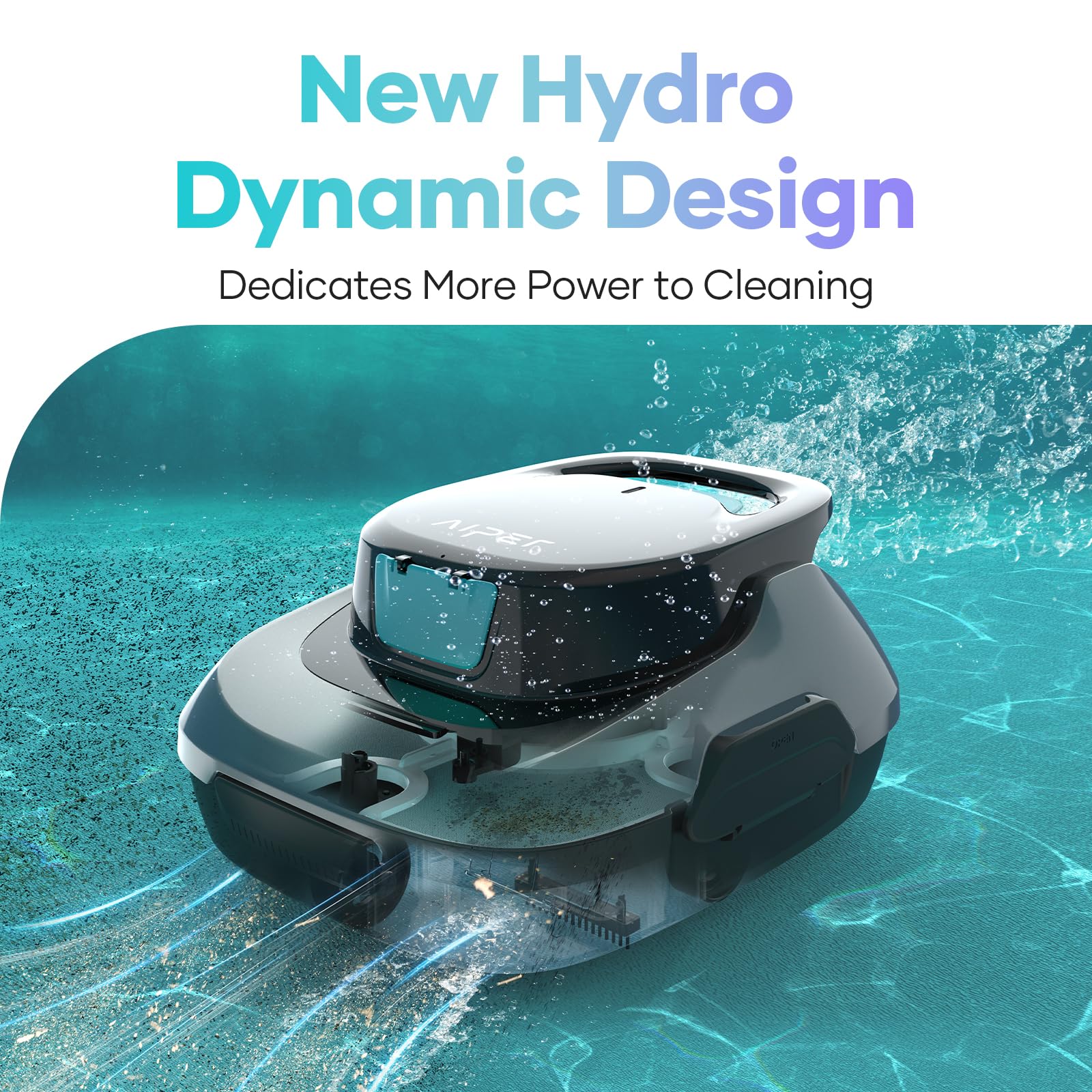 AIPER Cordless Robotic Pool Cleaner - Automatic Pool Vacuum with Self-Parking Technology, 90 Min Runtime for In-Ground & Above-Ground Pools up to 40 FT | Perfect for Weekly Maintenance & Seasonal Pool Cleaning