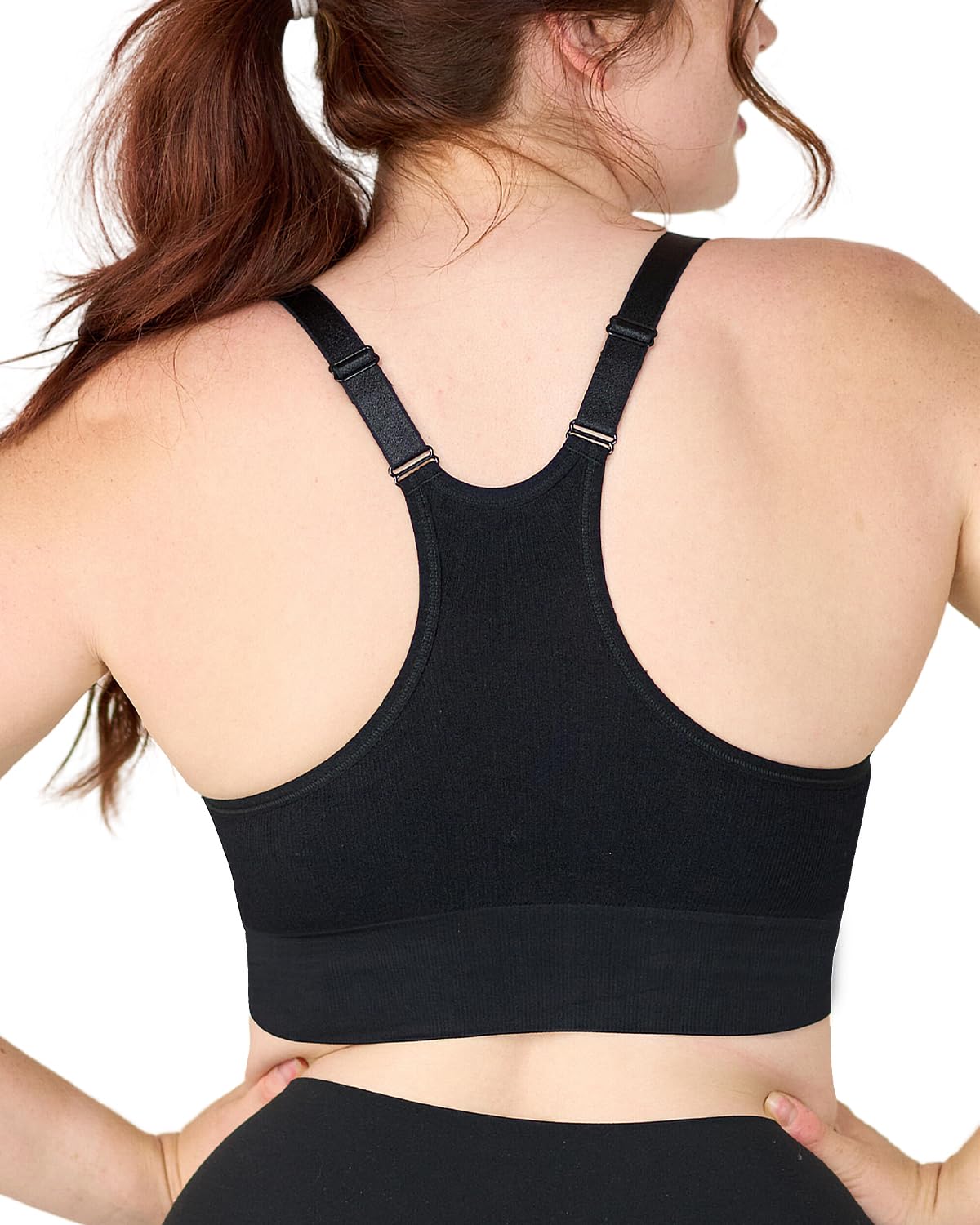 Coobie Seamless Fusion Racerback Sports Bra for Women - Comfortable Workout & Yoga Bra - Perfect for Running, Gym & Active Lifestyle