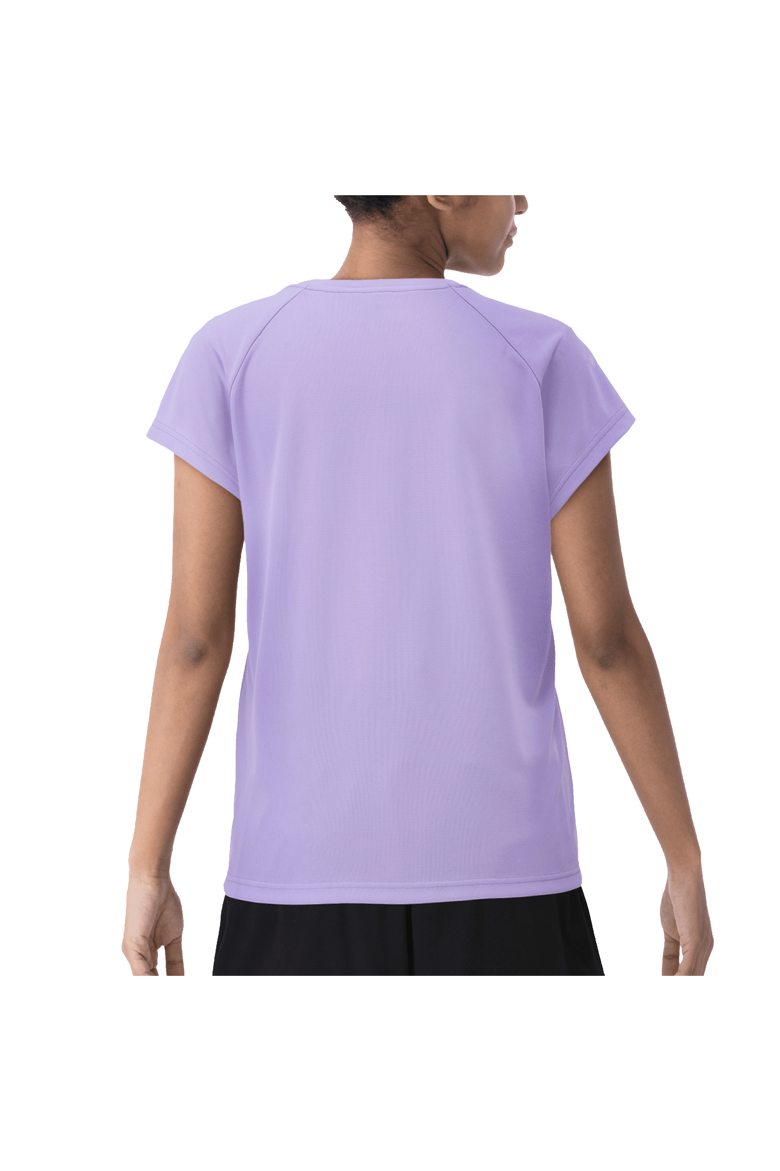 Yonex Marin/Intanon Women's Crew Neck T-Shirt - Breathable Cotton Athletic Top for Badminton & Tennis [Mist Purple] - Perfect for Training, Matches & Casual Wear