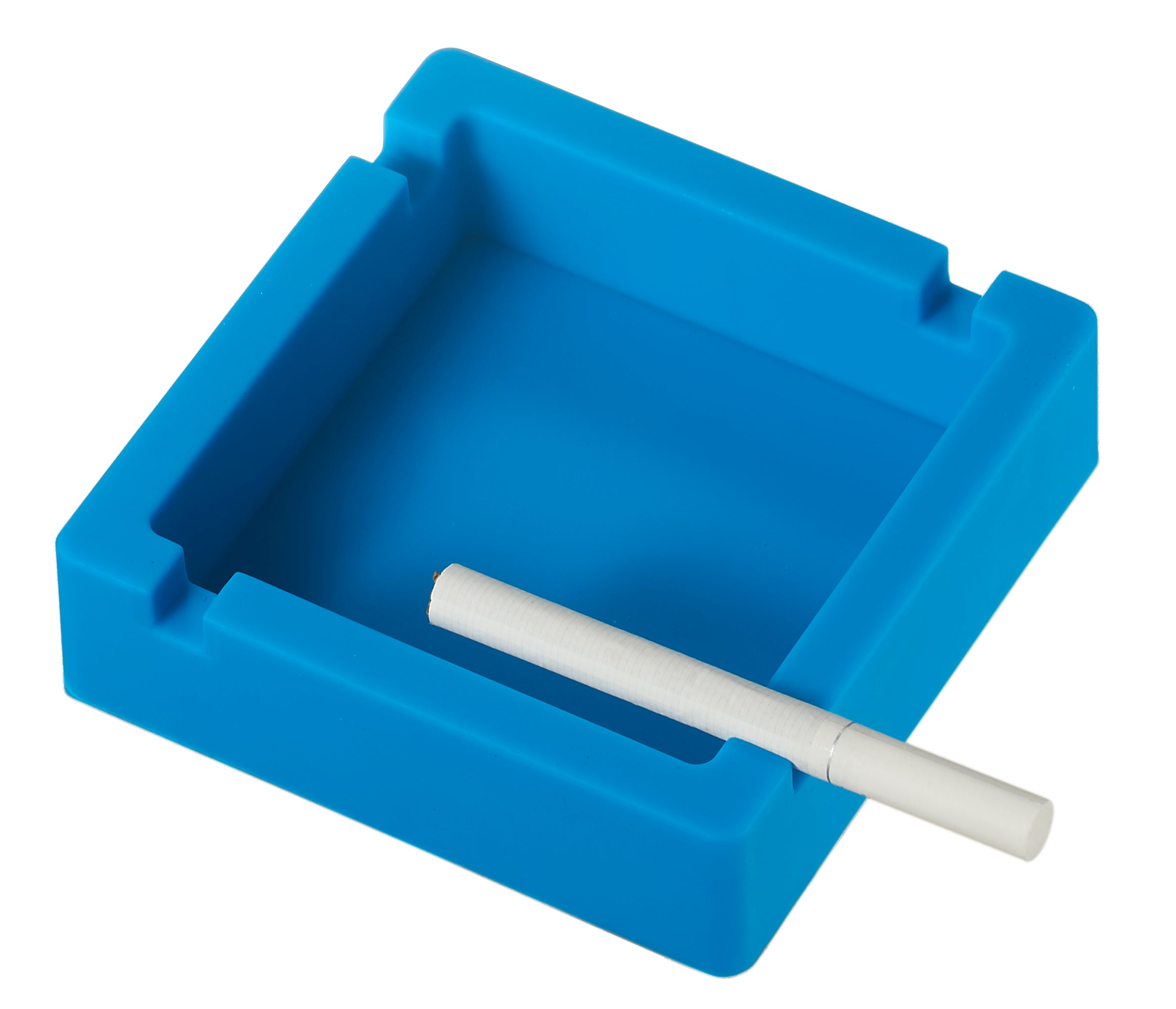 Visol Flexible Silicone Cigarette & Cigar Ashtray - Blue | Portable, Durable & Odor-Resistant for Indoor, Outdoor, Travel & Camping Use