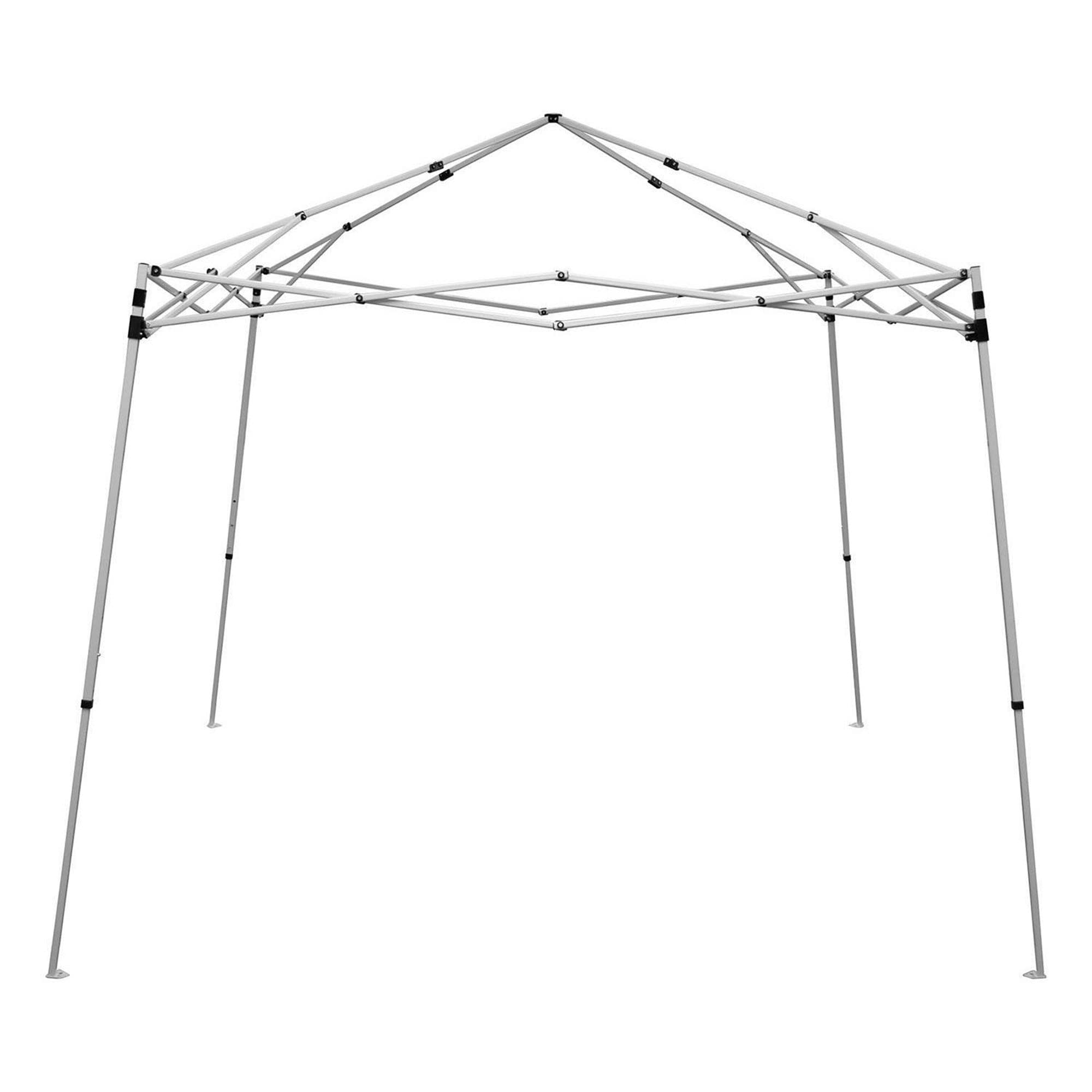 10'x10' Caravan Canopy Sports 21007800020 Pop Up Tent with 8'x8' Top - Blue Outdoor Canopy for Camping, Picnics, Beach & Backyard Parties