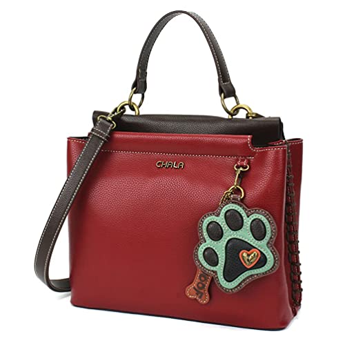 Burgundy-teal Paw