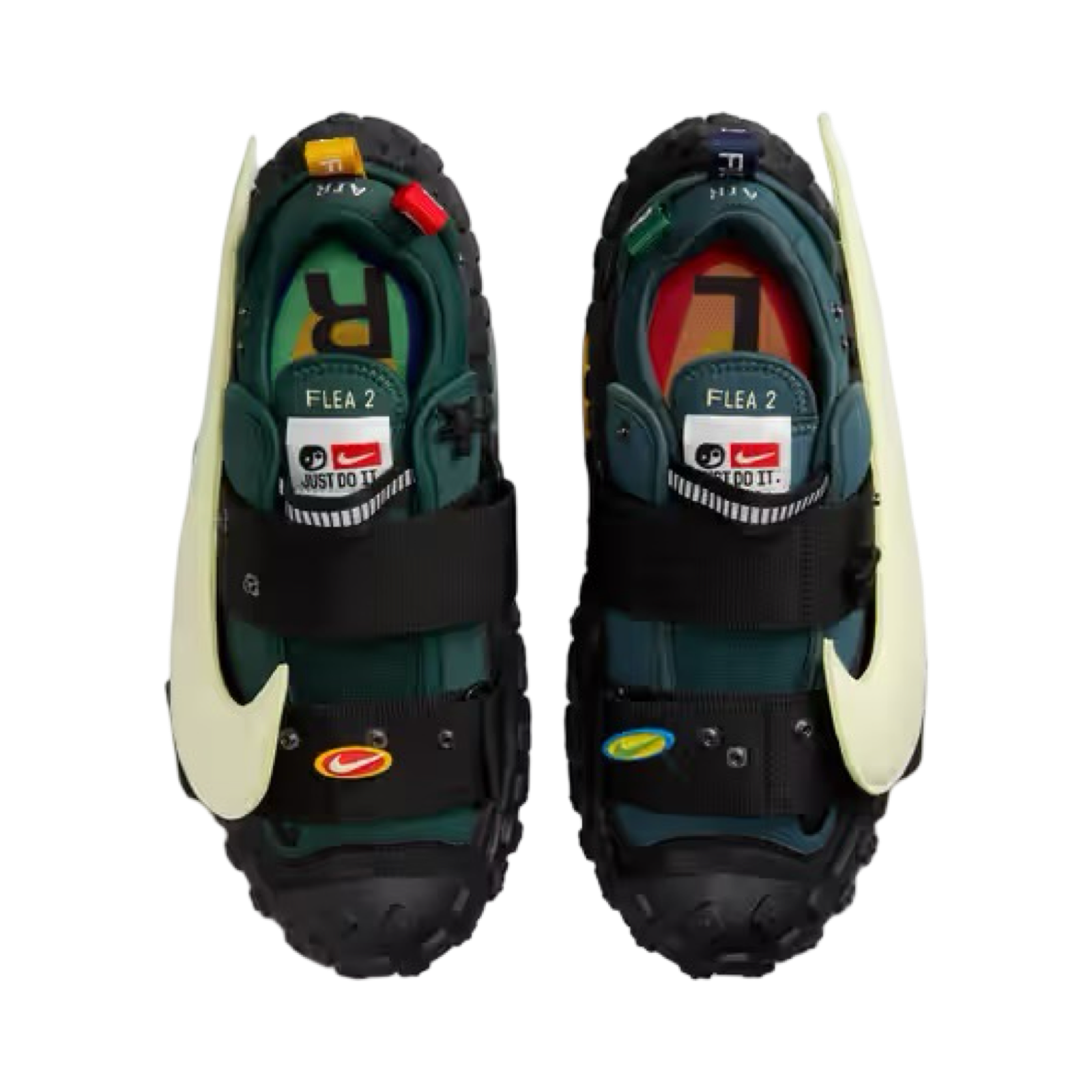Nike CPFM Air Flea 2 Sneakers in Faded Spruce - Trendy Streetwear Shoes for Men & Women | Perfect for Casual Wear, Gym & Urban Fashion