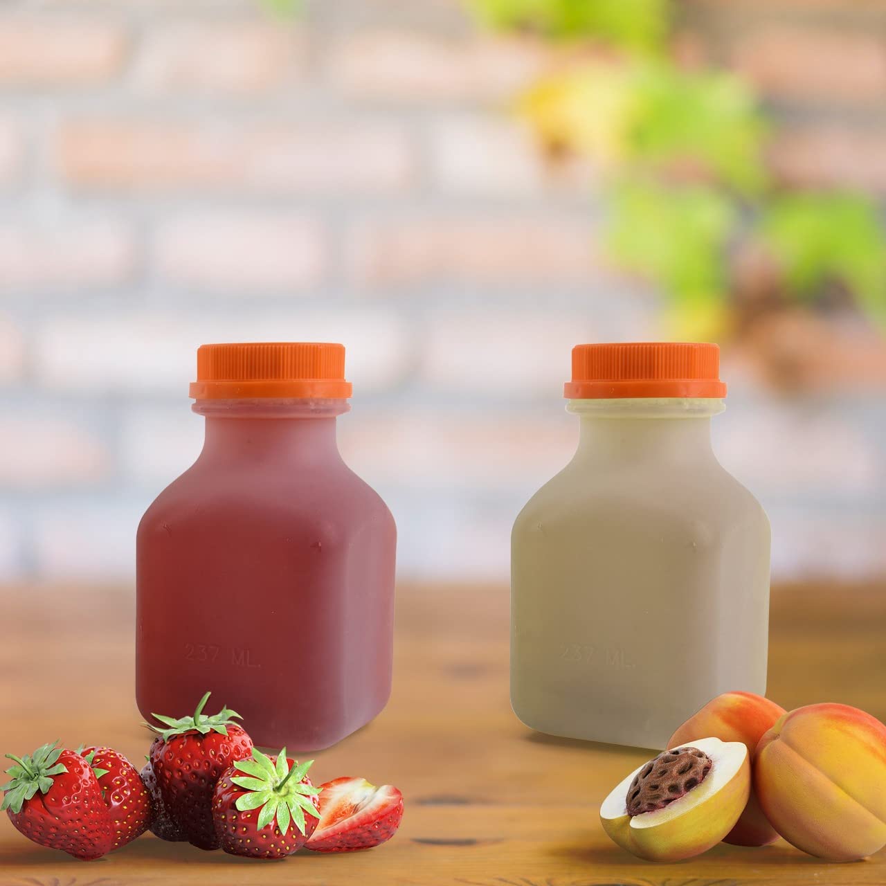450 Pack 8oz Empty Plastic Juice Bottles with Tamper Evident Caps - BPA Free Smoothie & Beverage Containers for Juices, Milk, Meal Prep, Picnics, Party Favors - Reusable & Leakproof Food Storage Solution