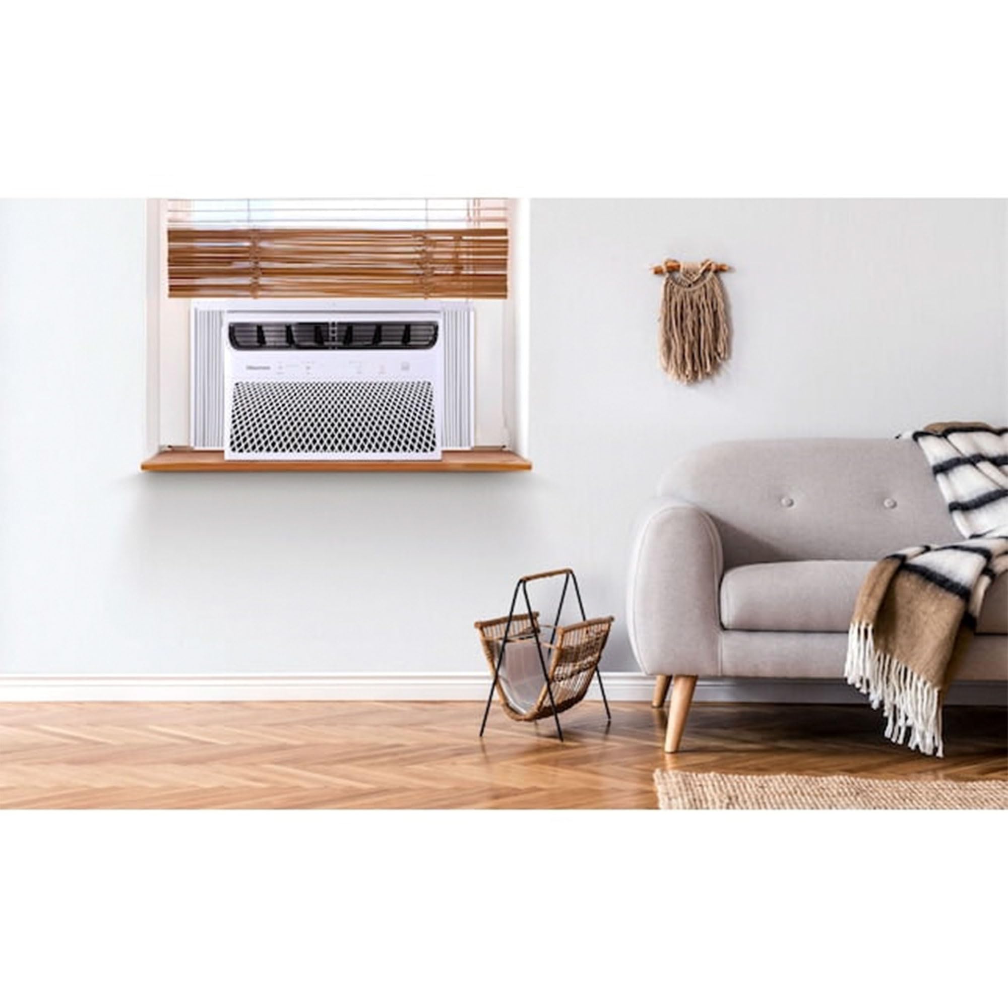 Hisense 12,000 BTU Smart WiFi Window Air Conditioner - Energy Efficient Quiet Cooling for Bedroom, Living Room & Apartment - White (Renewed) - Perfect for Summer Heat Relief & Small Space Cooling
