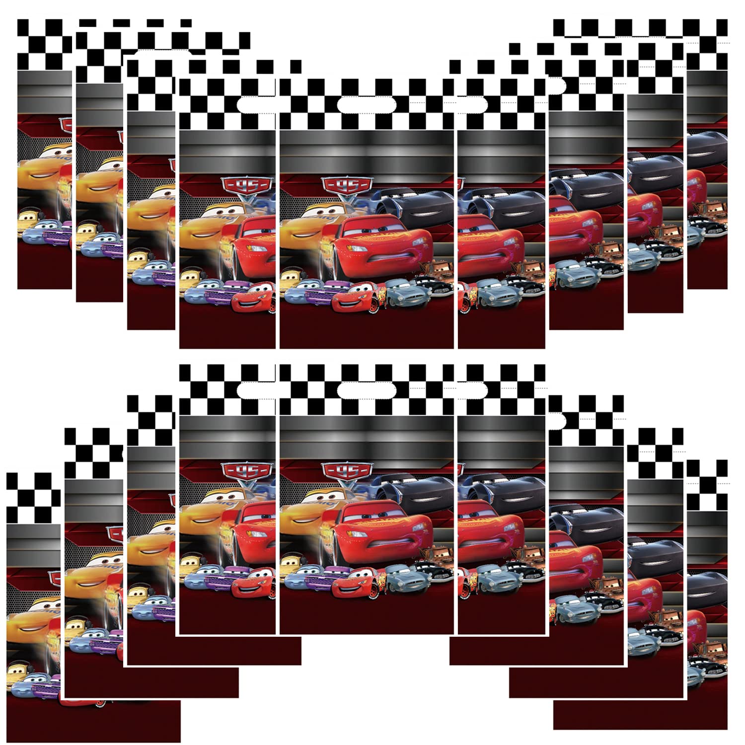 30 Pack Car Themed Party Gift Bags - Cute Birthday Decoration Supplies for Kids, Girls & Boys | Perfect for Car Birthday Parties, Baby Showers & Goodie Bags
