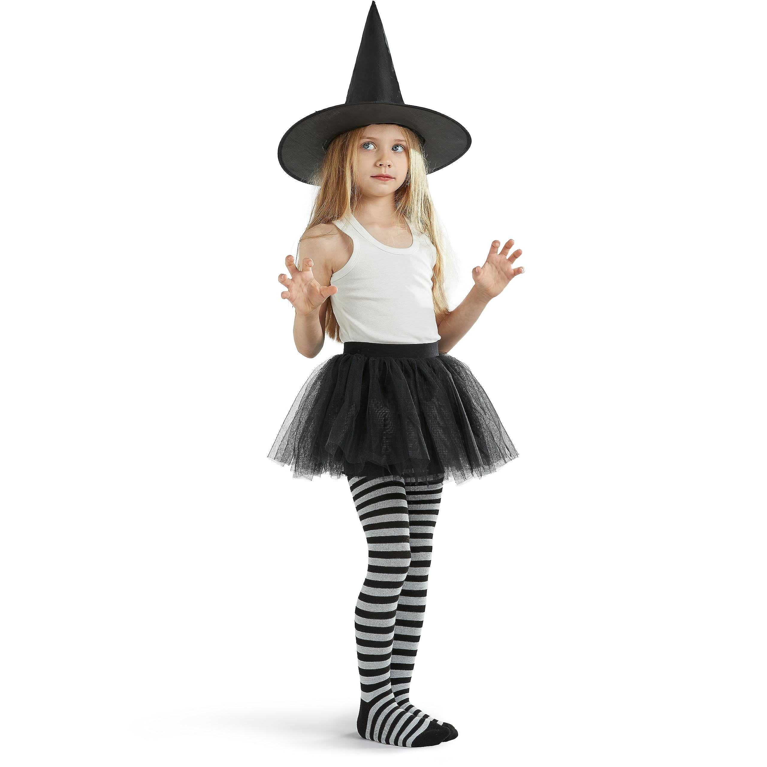 Spooktacular Creations Women's Striped Over The Knee Thigh High Stockings - Halloween Costume Accessories for Women & Girls | Perfect for Cosplay, Parties & Festive Outfits