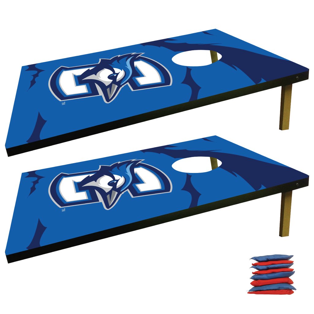 Creighton University Cornhole Bag Toss Game Set - Premium Outdoor Lawn Game for Tailgating, Backyard Parties & College Events - Bluejays Team Logo Design