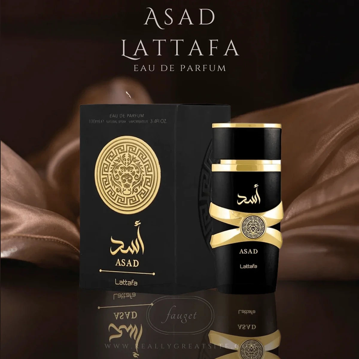 Asad by Lattafa EDP for Men - 3.4 oz Premium Long Lasting Fragrance | Date Night, Office & Special Occasion Cologne