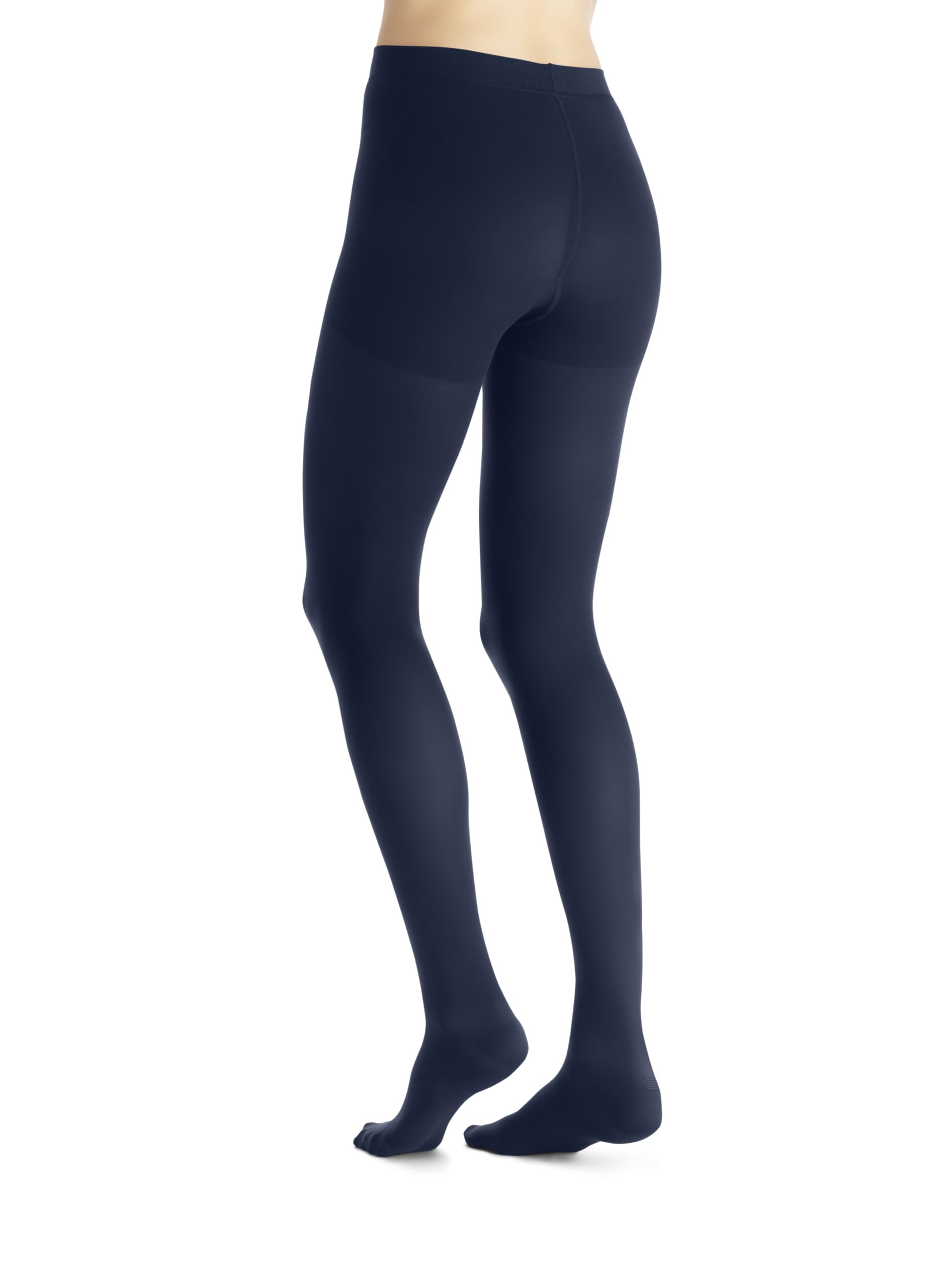 Jobst Opaque Waist High 15-20 mmHg Compression Stockings for Women - Medium, Closed Toe, Midnight Navy - Medical Support & Comfort for Varicose Veins, Swelling & Circulation - Perfect for Work, Travel & Daily Wear