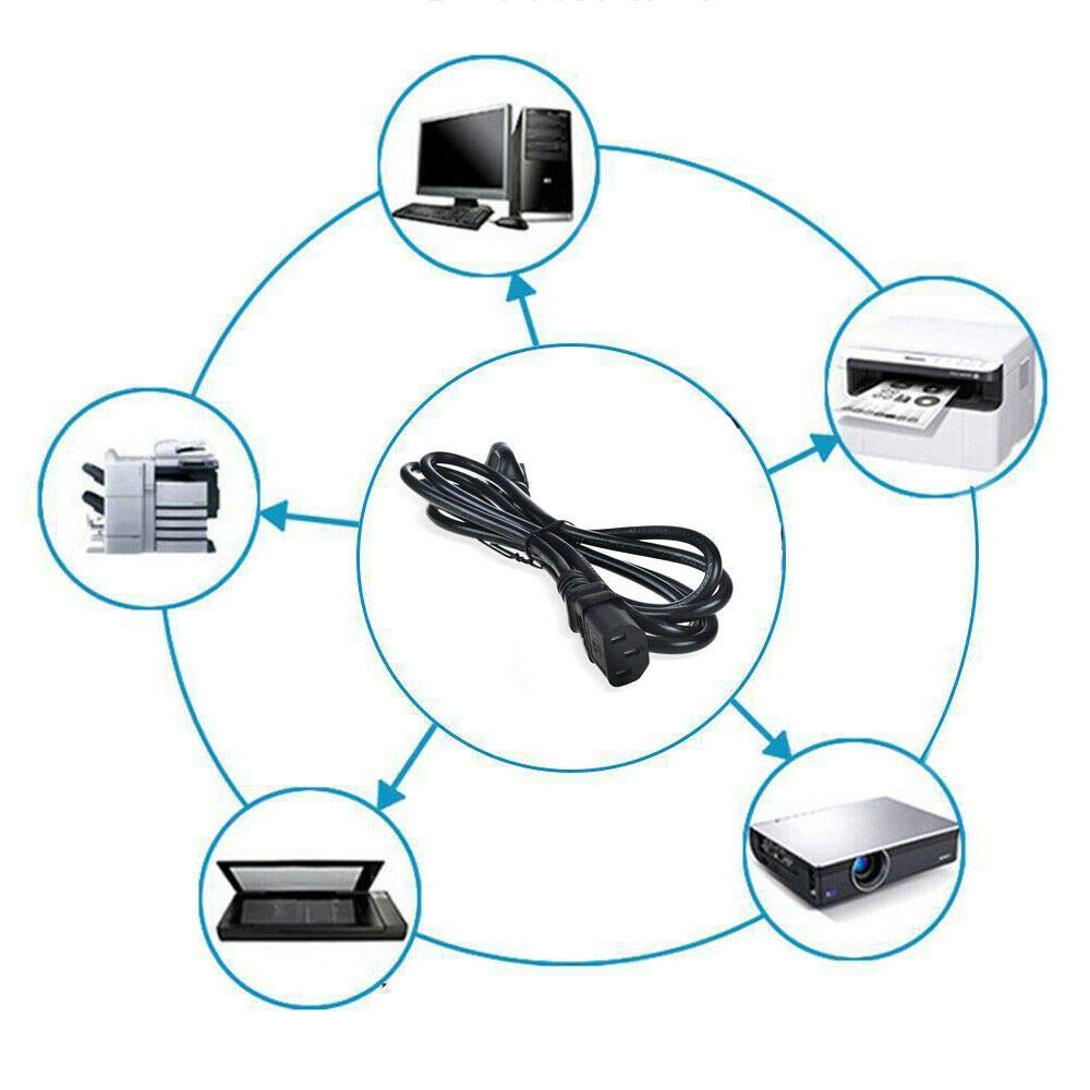 6ft UL Certified AC Power Cord Replacement for ECOXGEAR EcoBoulder+ Bluetooth Speaker - Perfect for Outdoor Parties, Camping & Home Audio Setup