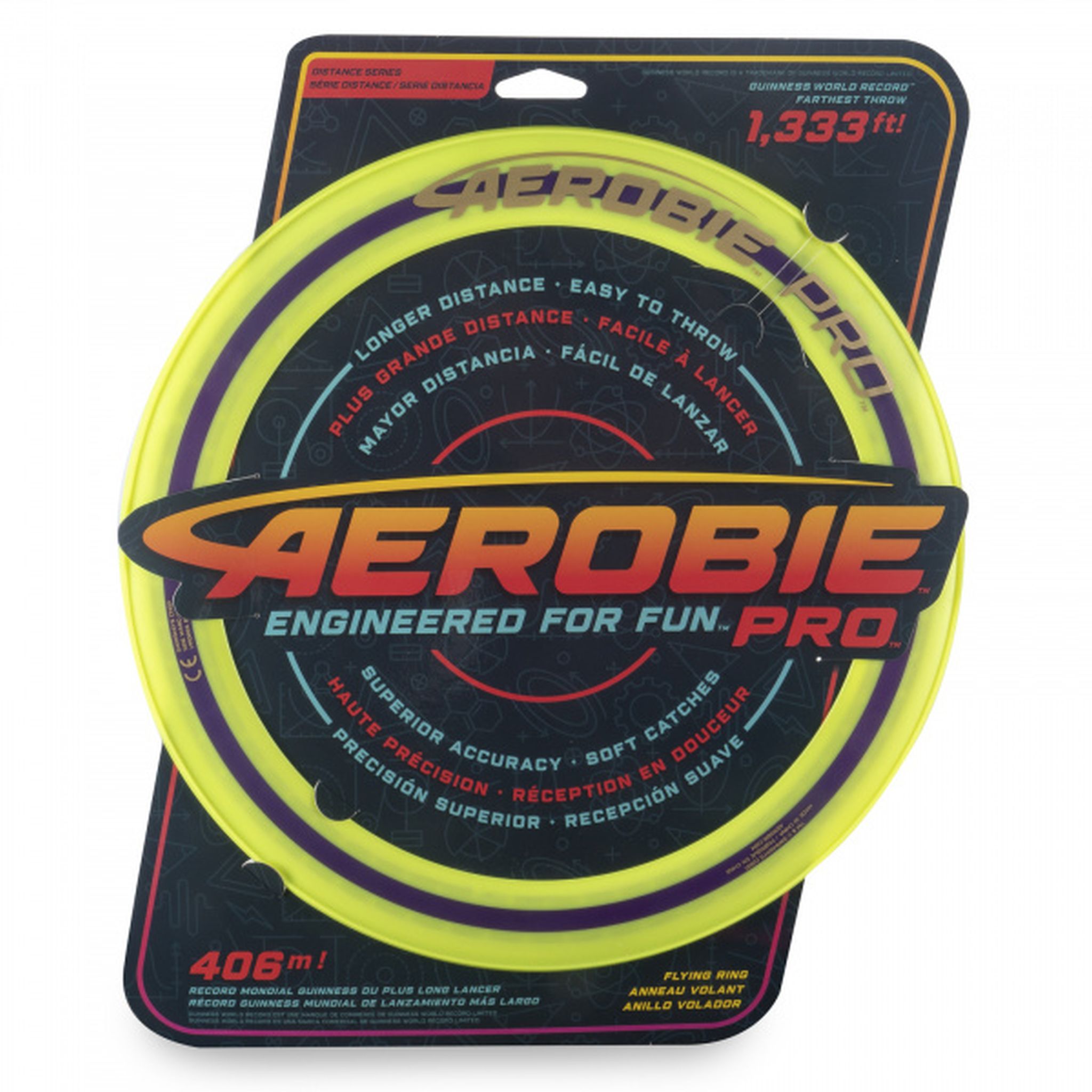 AEROBIE PRO 13 Inch Flying Disc - High Performance Outdoor Sports Frisbee for Beach, Park & Backyard Games - Single Unit