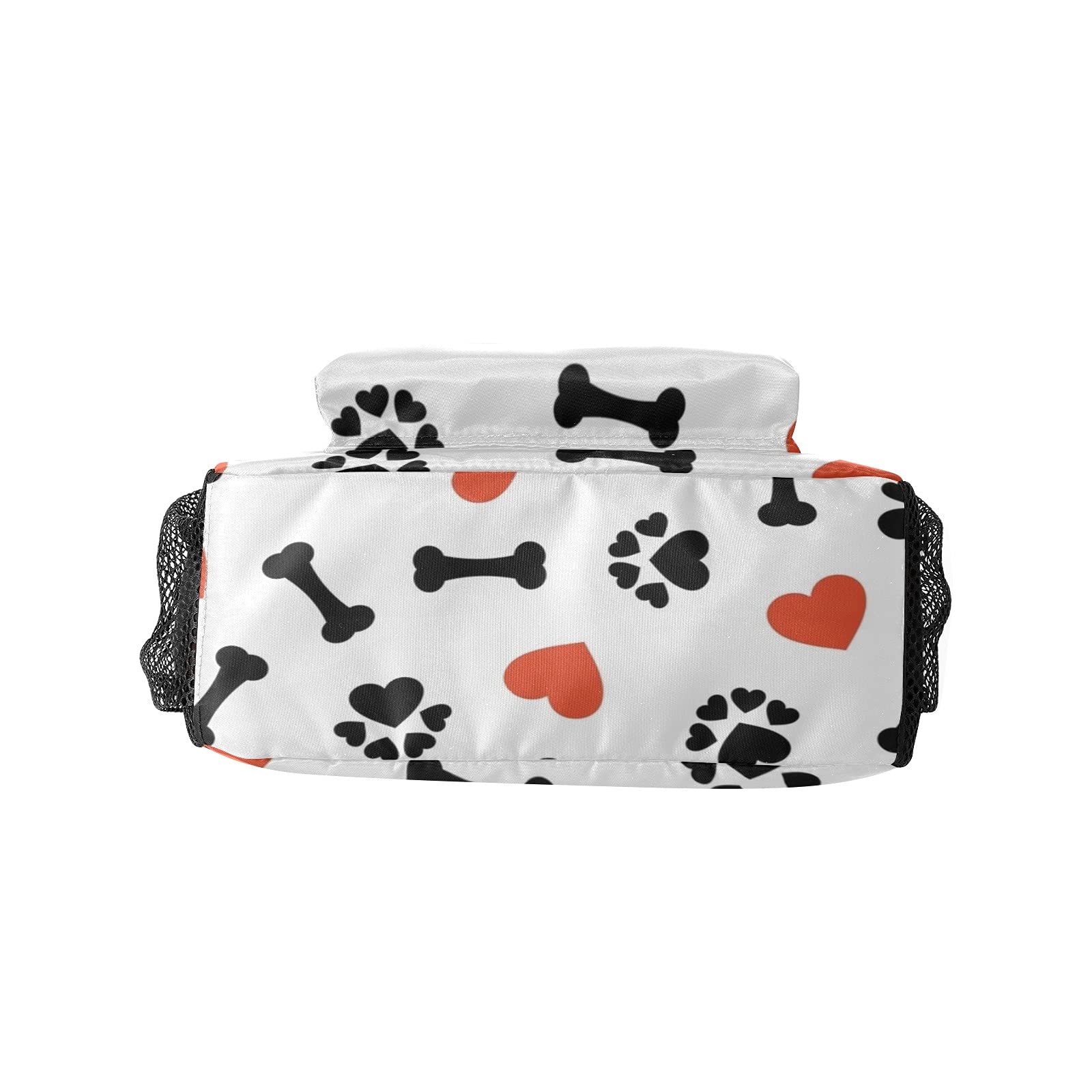 Personalized Red Heart Paw Dog Backpack - Waterproof Travel Pet Carrier for Small Dogs - Custom Name Pet Accessories for Men & Women - Perfect for Hiking, Camping & Outdoor Adventures