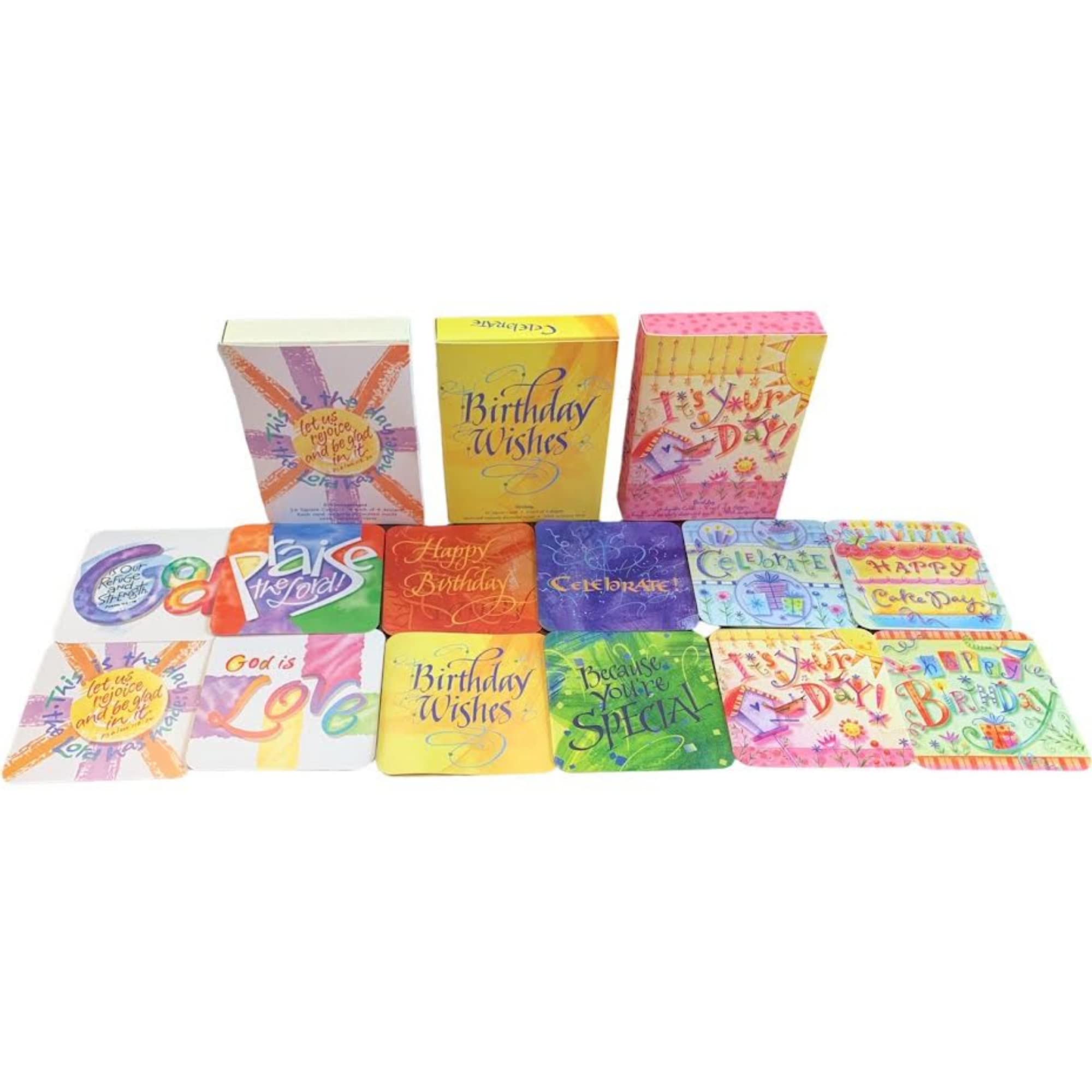 Inspirational Birthday Box Card Set with Bible Verses - Religious Encouragement Greeting Cards for Mother's Day, Scripture Cards for Christian Gifts & Daily Motivation