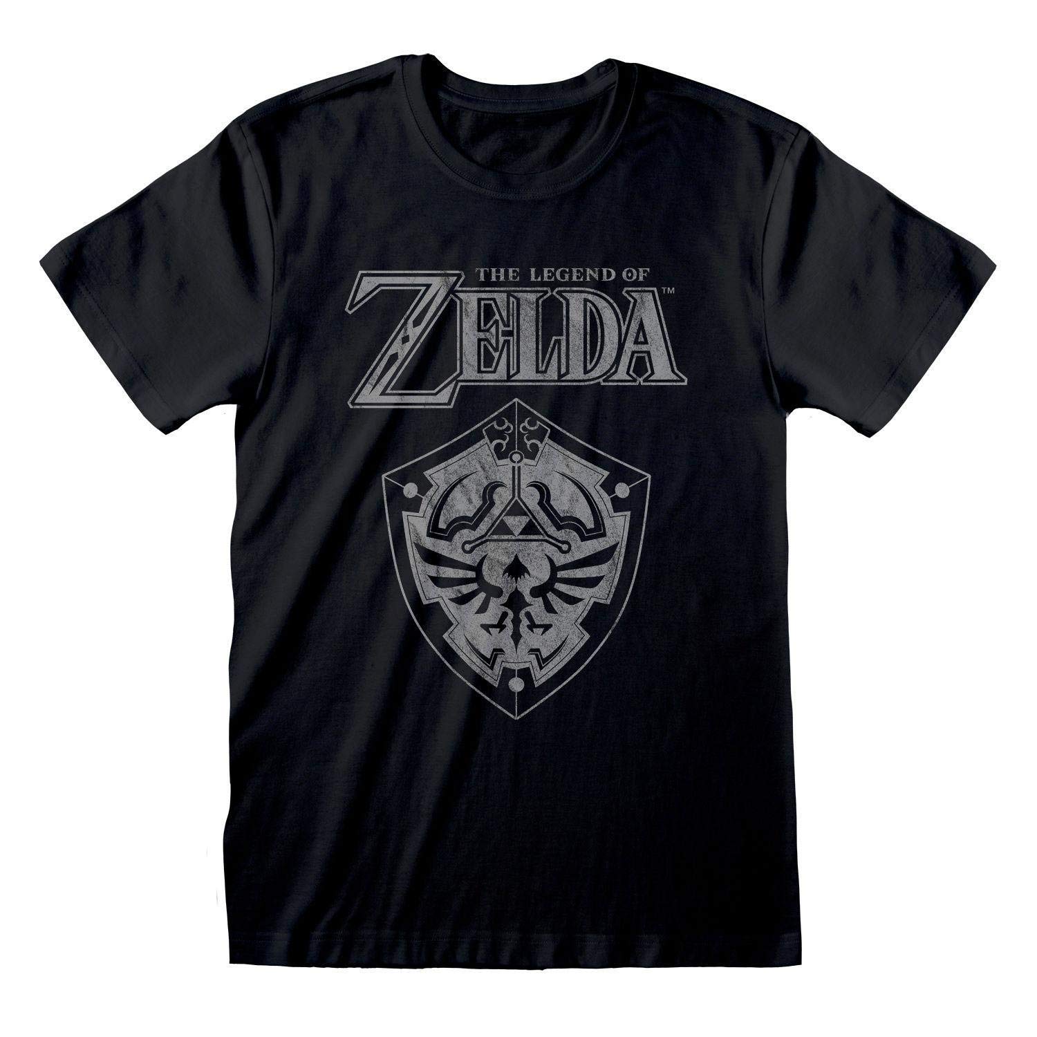 Nintendo Legend of Zelda Distressed Shield Replica - Authentic Video Game Collectible for Fans & Cosplay | Perfect for Gaming Decor, Themed Parties & Zelda Merchandise Collection