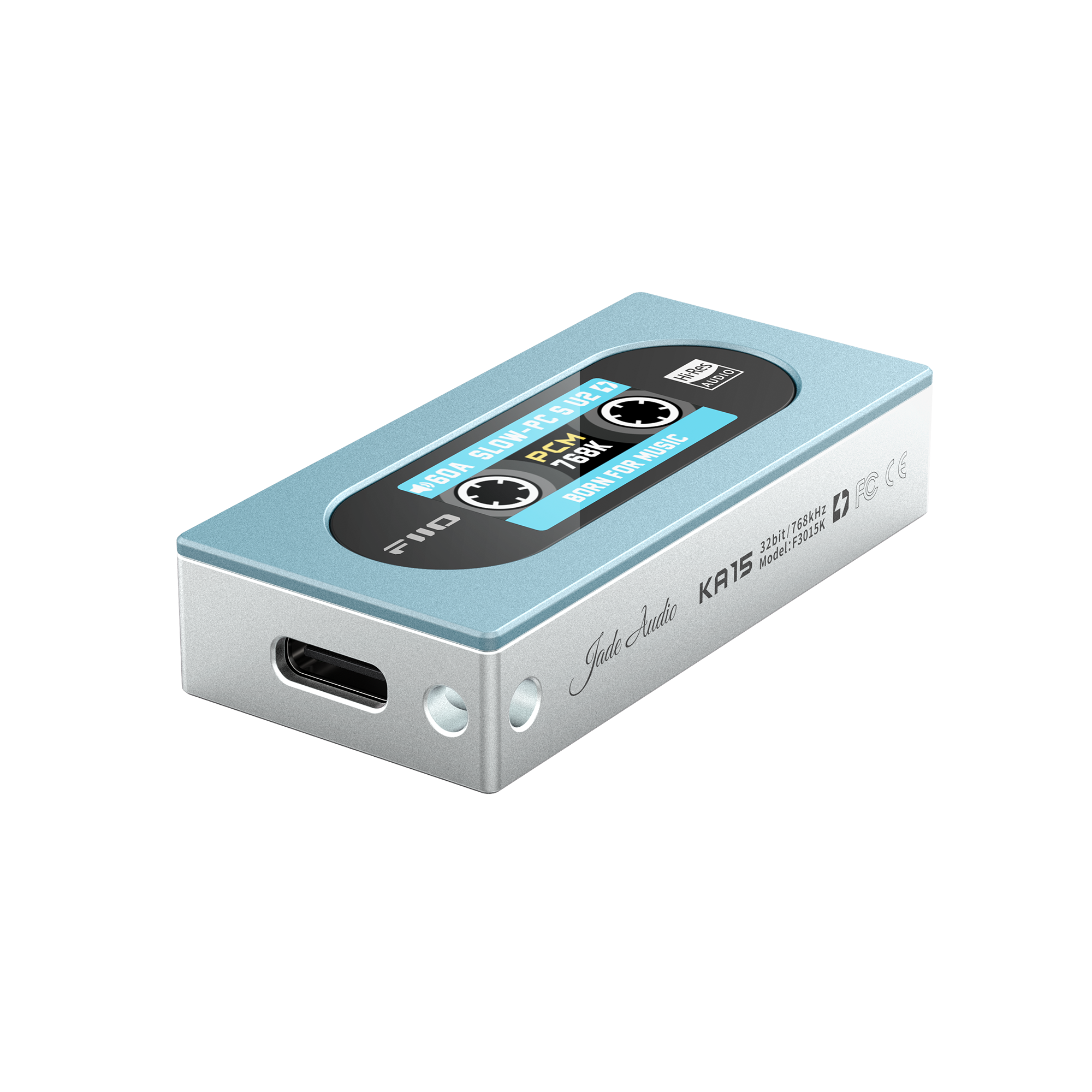 FiiO KA15 Portable Headphone Amplifier & DAC with Hi-Fi Audio - Perfect for Home, Office, and Travel Use