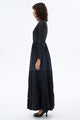 Elegant Flowy Maxi Dress for Women - White & Black - Perfect for Summer, Beach, Weddings & Special Occasions