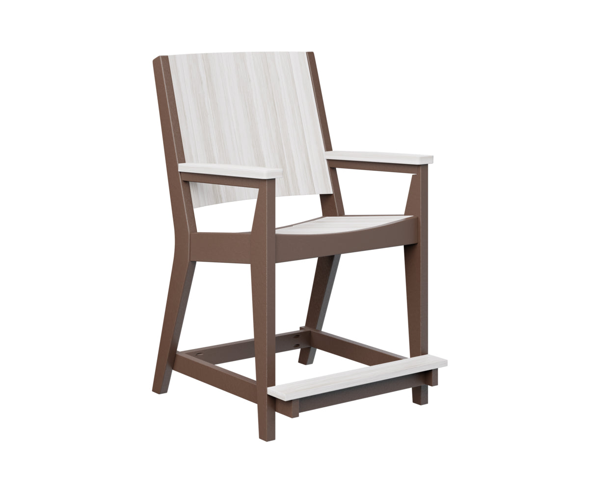 Berlin Gardens Mayhew Chat Counter Chair - Stylish Bar Stool for Kitchen Island, Breakfast Nook & Home Decor - Durable Indoor/Outdoor Use