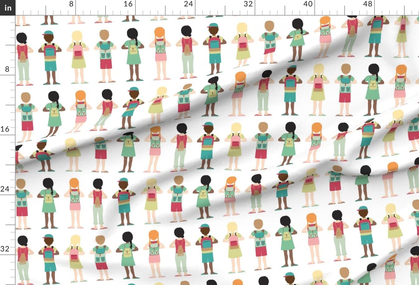 Spoonflower Minky Fabric by The Yard - Soft Plush Printed Fabric for Sewing Baby Blankets, Quilt Backing, DIY Projects - Perfect for Nursery Decor, Children's Bedding & School Book Covers