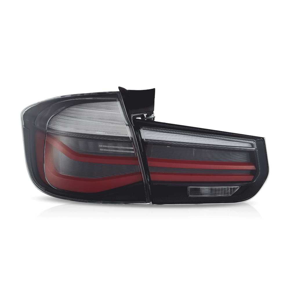 LCI Style LED Tail Lights Assembly for 2012-2019 BMW 3 Series - High Performance Brake Lights & Turn Signals for Enhanced Night Driving Safety