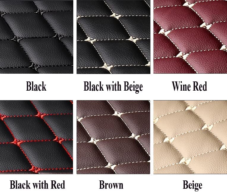 Premium All-Weather Car Floor Mats - Universal Fit for 99.99% Sedan, SUV, Coupe & Sports Cars - Anti-Slip Leather Floor Liners (Purple with Red Trim) - Perfect for Daily Commutes, Road Trips & Off-Road Adventures