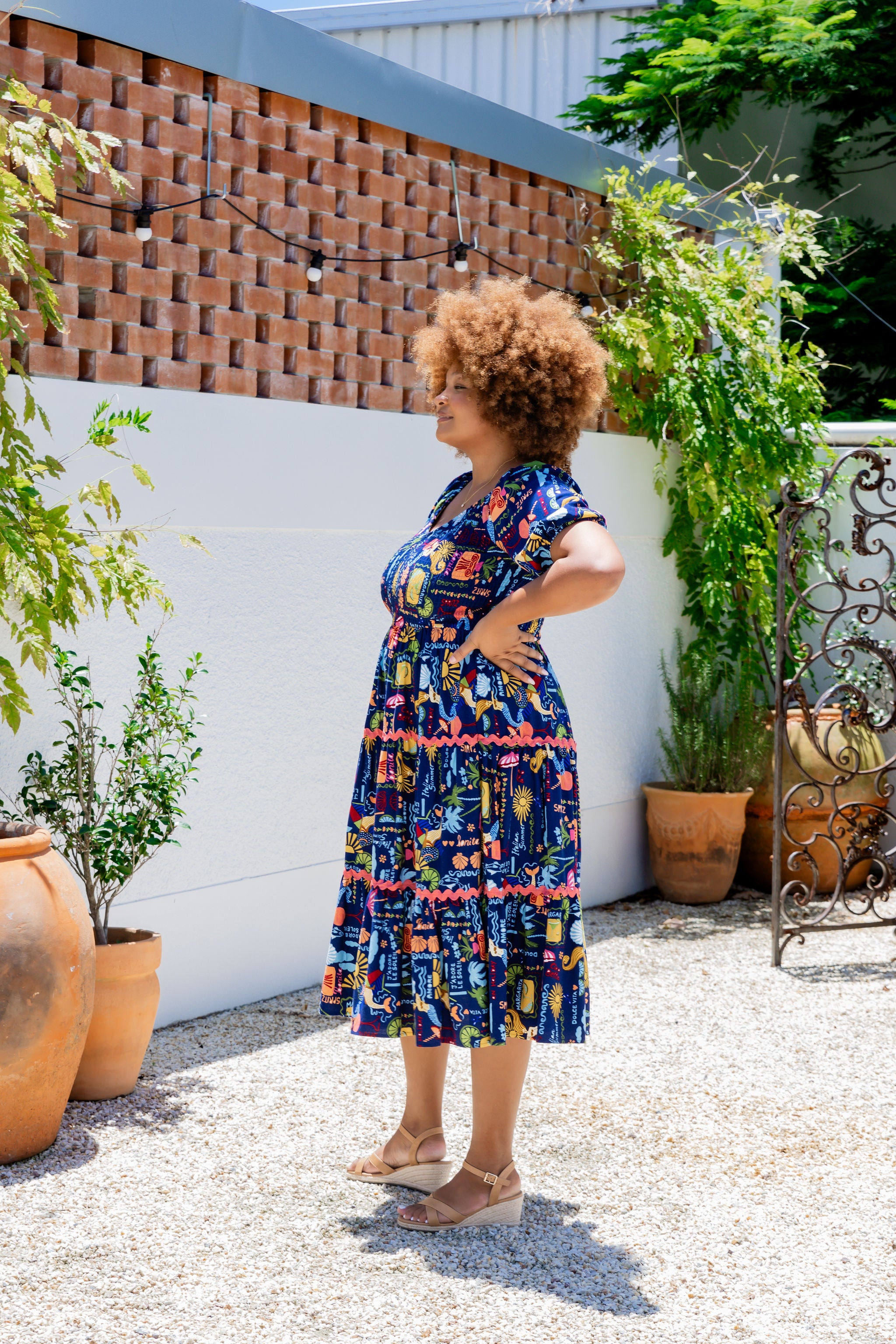 Peri Midi Dress - Flowy Euro Summer Dress for Women | Perfect for Beach Vacations, Date Nights & Summer Parties