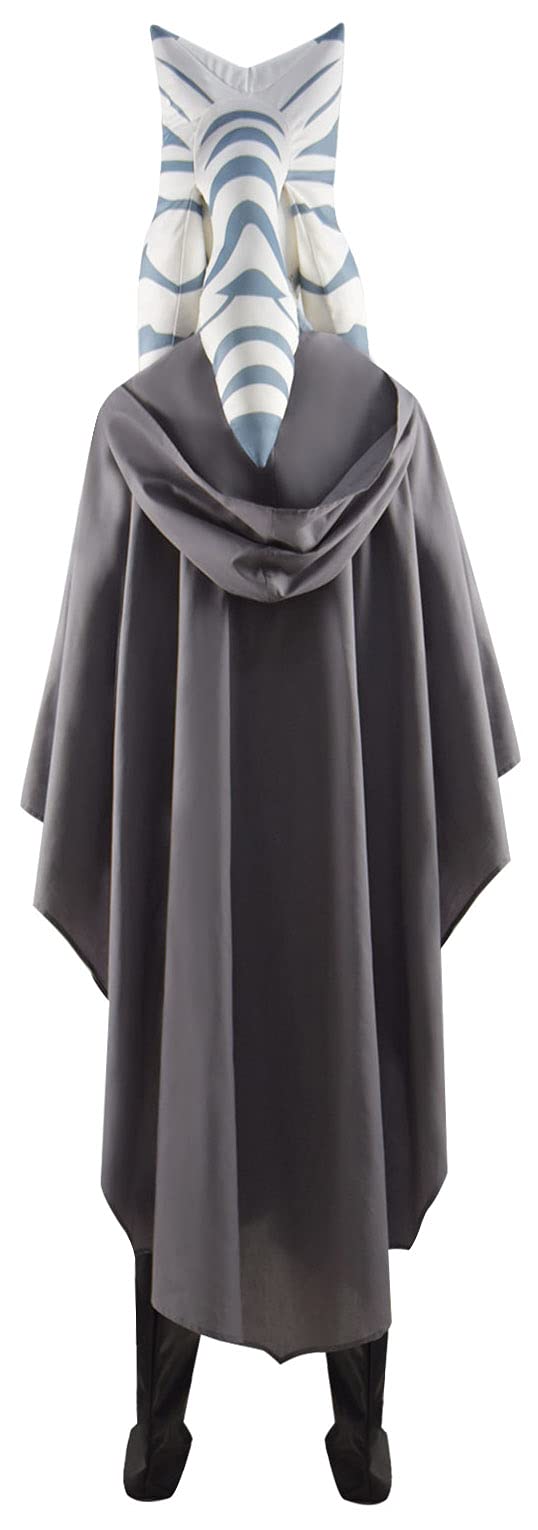 Women's Jedi Robe Costume Outfit - Full Set Tano Cloak for Halloween Cosplay, Star Wars Party & Costume Events