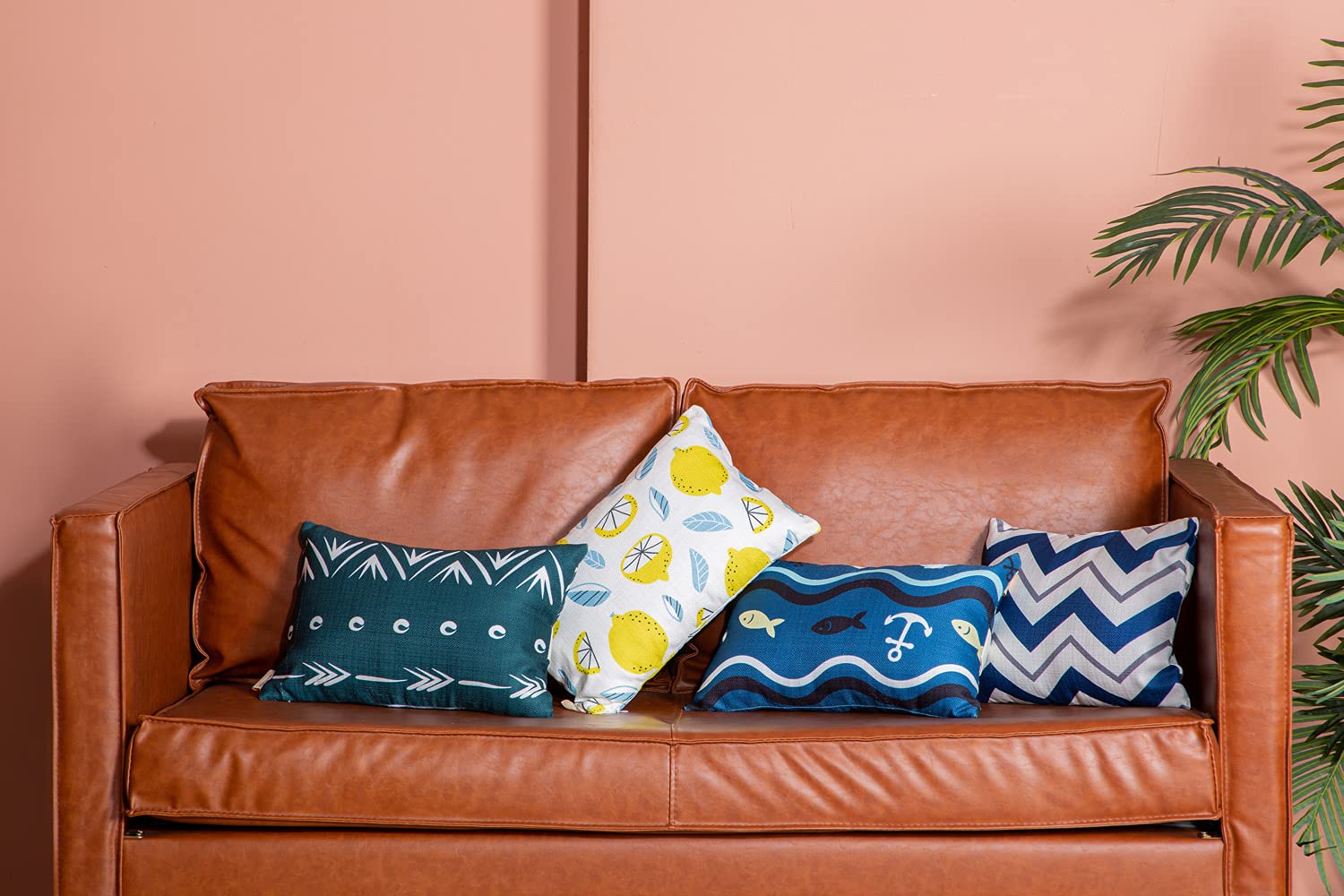 Waterproof Outdoor Patio Chaise Lounge Pillows with Adjustable Elastic Stripe - 2 Pack Yellow Cushions for Garden Furniture, Sofa & Office Chair (Perfect for Poolside, Backyard Relaxation & Patio Lounging)