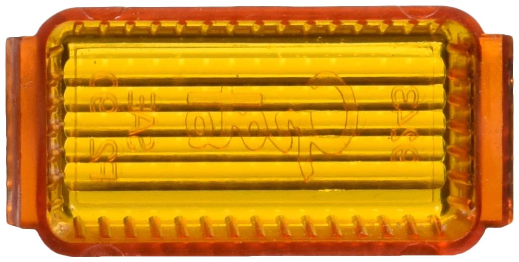 Grote 92433 Yellow Clearance Marker Replacement Lenses - Durable Economy Lens for Truck & Trailer Safety Lighting - Perfect for Commercial Vehicles, Construction Equipment & RV Lighting