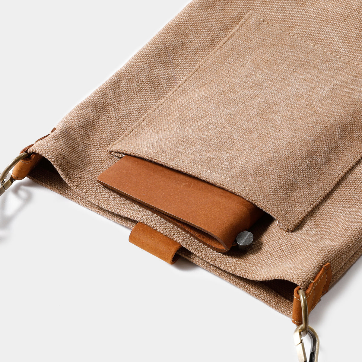 TRAVELER'S COMPANY Canvas Shoulder Bag - S Size Beige | Durable & Stylish Travel Bag for Commuting, Work & Weekend Adventures