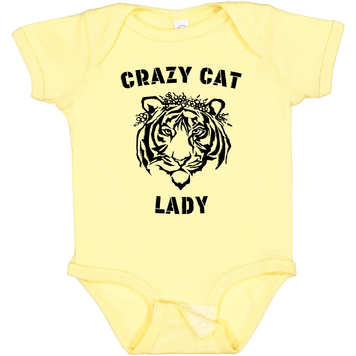 Crazy Cat Lady Tiger Bodysuit - Cute Baby Outfit for Cat Lovers
