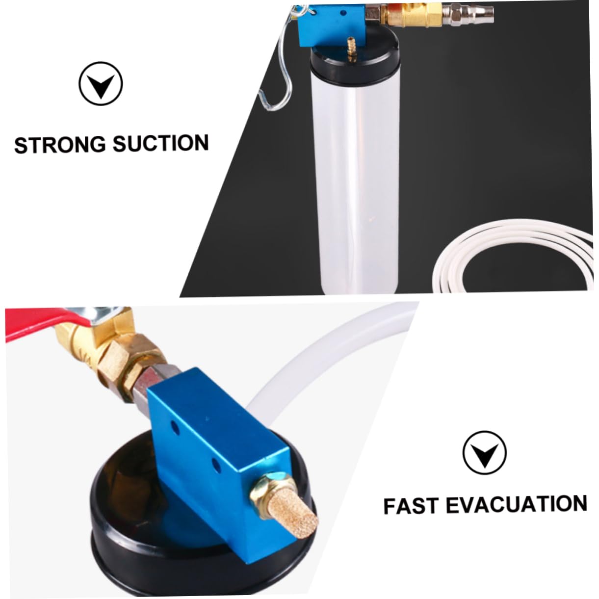 Universal Car Auto Brake Fluid Replacement Tool - Vacuum Pump Bleeder Kit for Trucks & Engineering Vehicles | Easy DIY Brake Fluid Change for Home Garage & Professional Mechanic Use