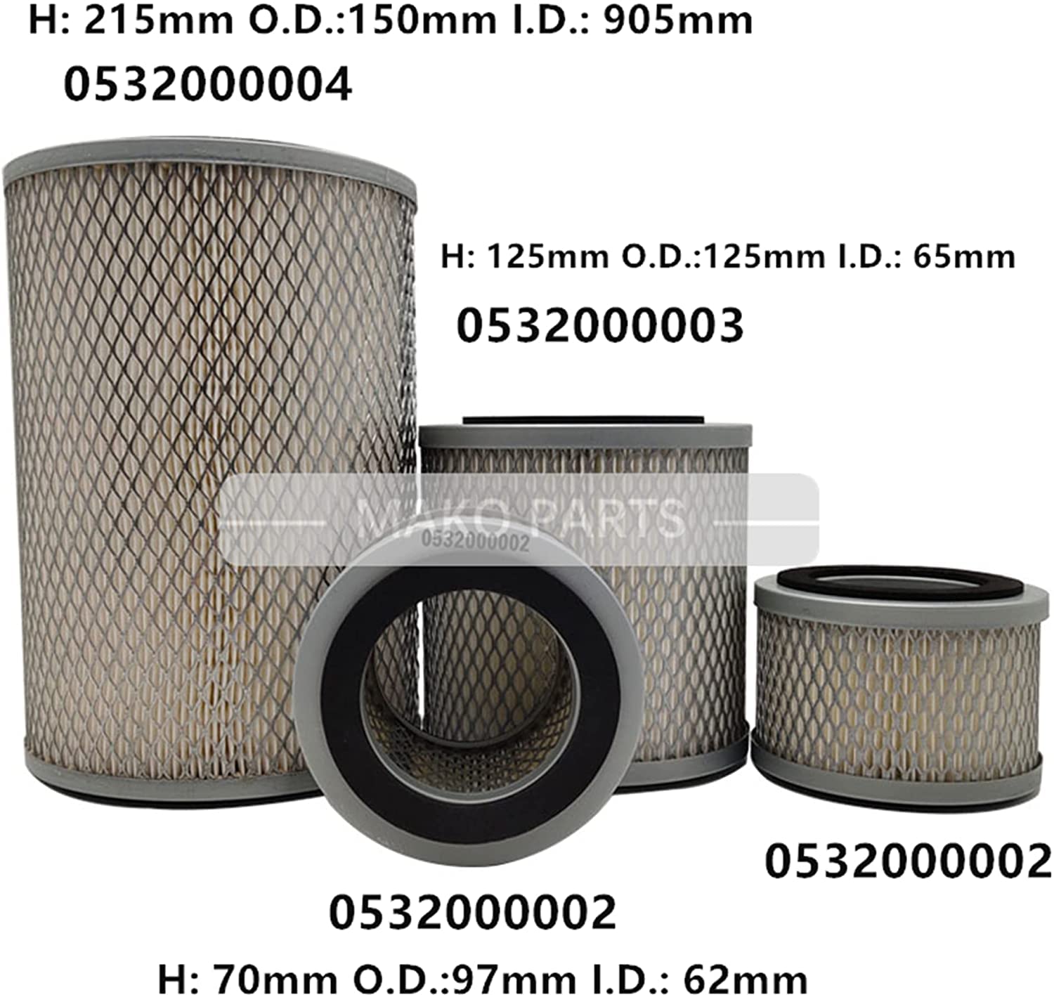 Vacuum Pump Air Filter F003 - Replacement for Clean Airflow