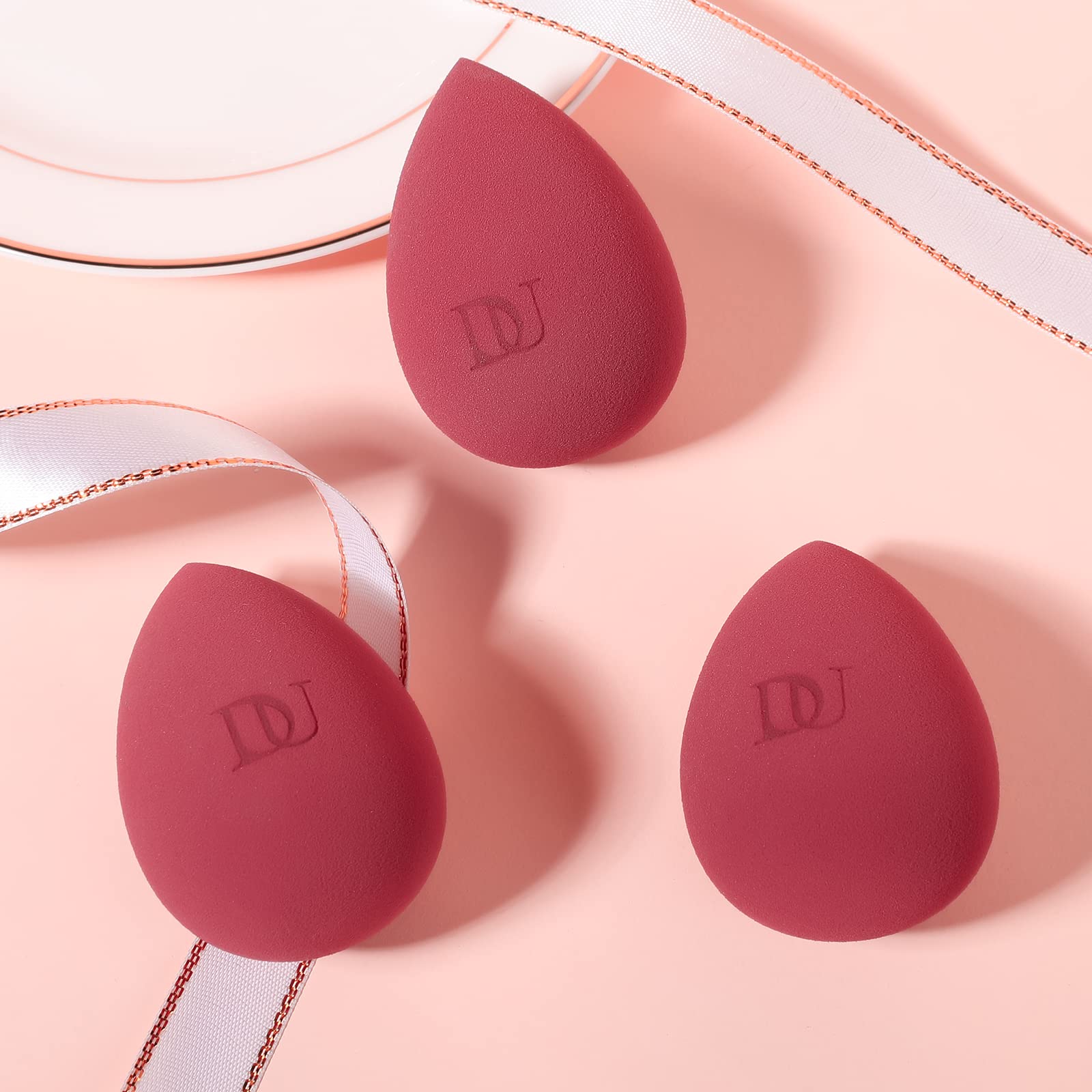 DUcare Makeup Blender Sponge - Professional Liquid Foundation & Cream Blender for Flawless, Streak-Free Application | Vegan & Cruelty-Free Beauty Sponge | Perfect for Daily Makeup, Contouring & Airbrush Finish