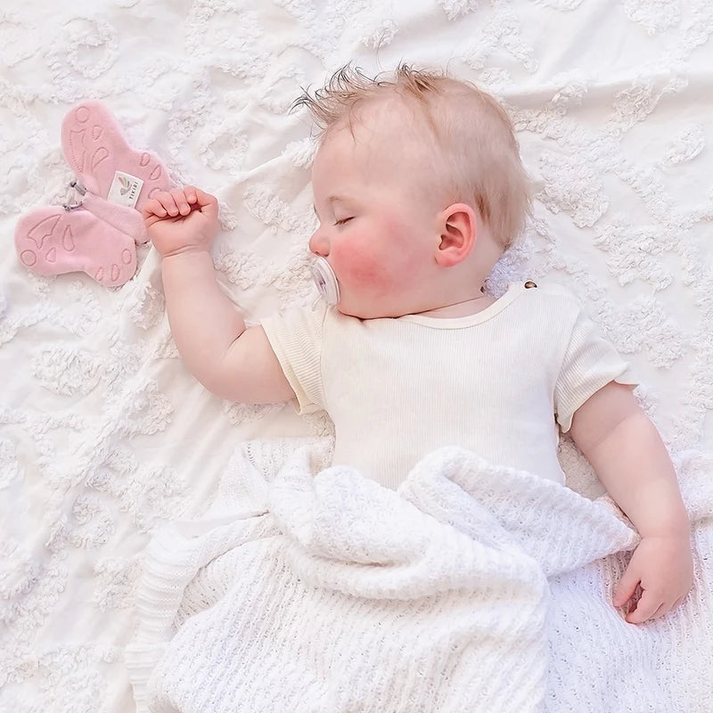 Tikiri Crinkle Scrunch Sensory Toy - Butterfly Design for Babies & Toddlers - Perfect for Autism, ADHD, and Stress Relief - Great for Playtime, Travel, and Learning Development