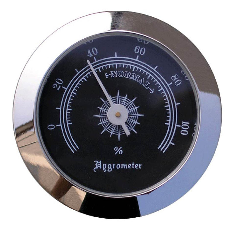 Visol Analog Hygrometer for Cigar Humidors - Accurate Humidity Monitor for Tobacco, Cigars & Humidor Cabinets - Perfect for Home, Office & Cigar Storage