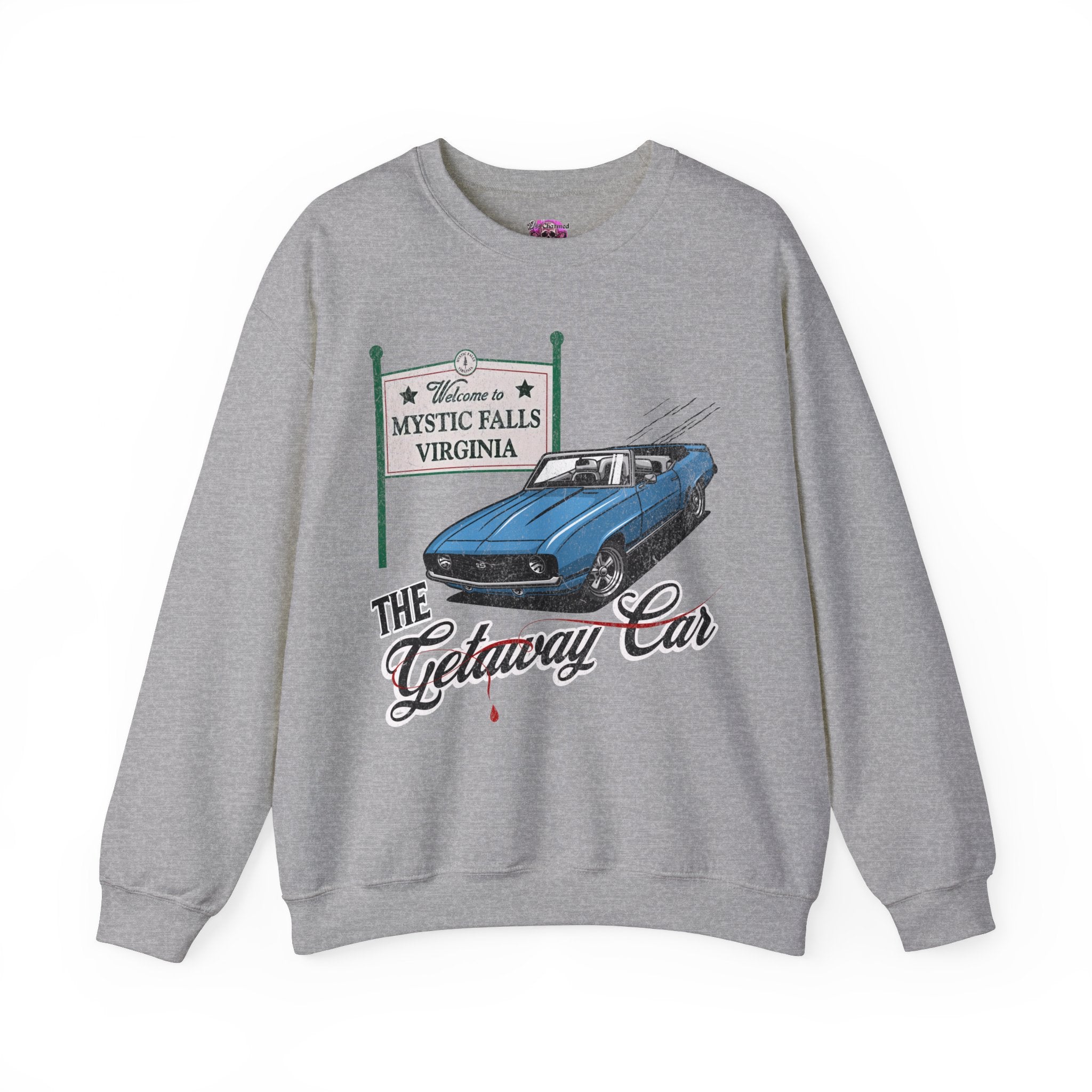 Getaway Car Crewneck Sweatshirt - Cozy Pullover for Men & Women - Perfect for Casual Outings, Road Trips, and Everyday Comfort