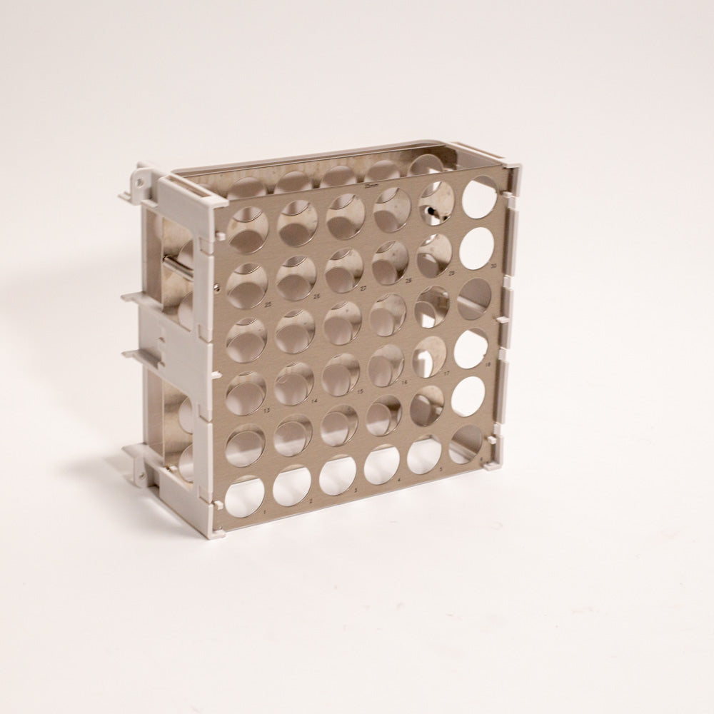 Foxy® R1 & R2 Tube Rack for 25mm Diameter Laboratory Tubes (36 Capacity) - Perfect for Lab Organization, Sample Storage & Test Tube Management