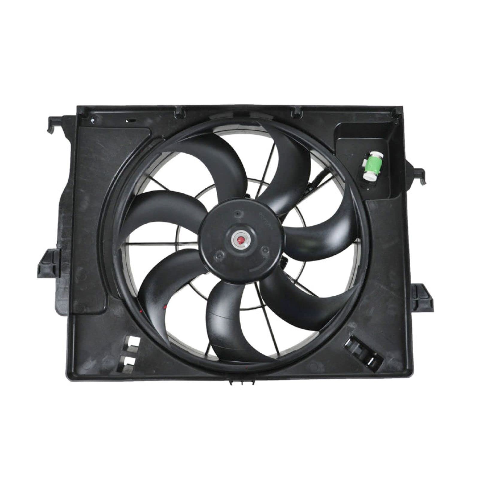 Hyundai Accent Veloster Radiator Cooling Fan Assembly Replacement for 2012-2013 Models - HY3115136 - Perfect for Overheating Prevention & Engine Cooling System Repair