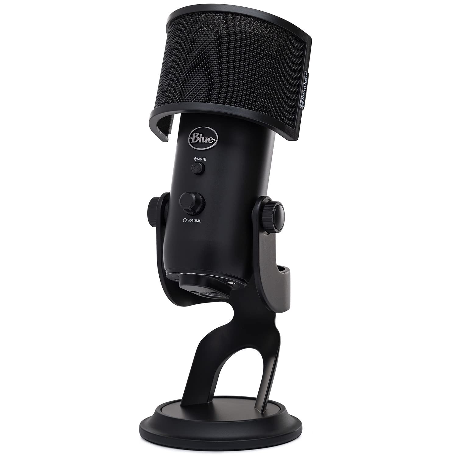 Blue Yeti USB Microphone with Pop Filter - Professional Recording, Podcasting & Streaming Bundle (2 Items) - Perfect for Home Studios, Gaming & Voiceovers