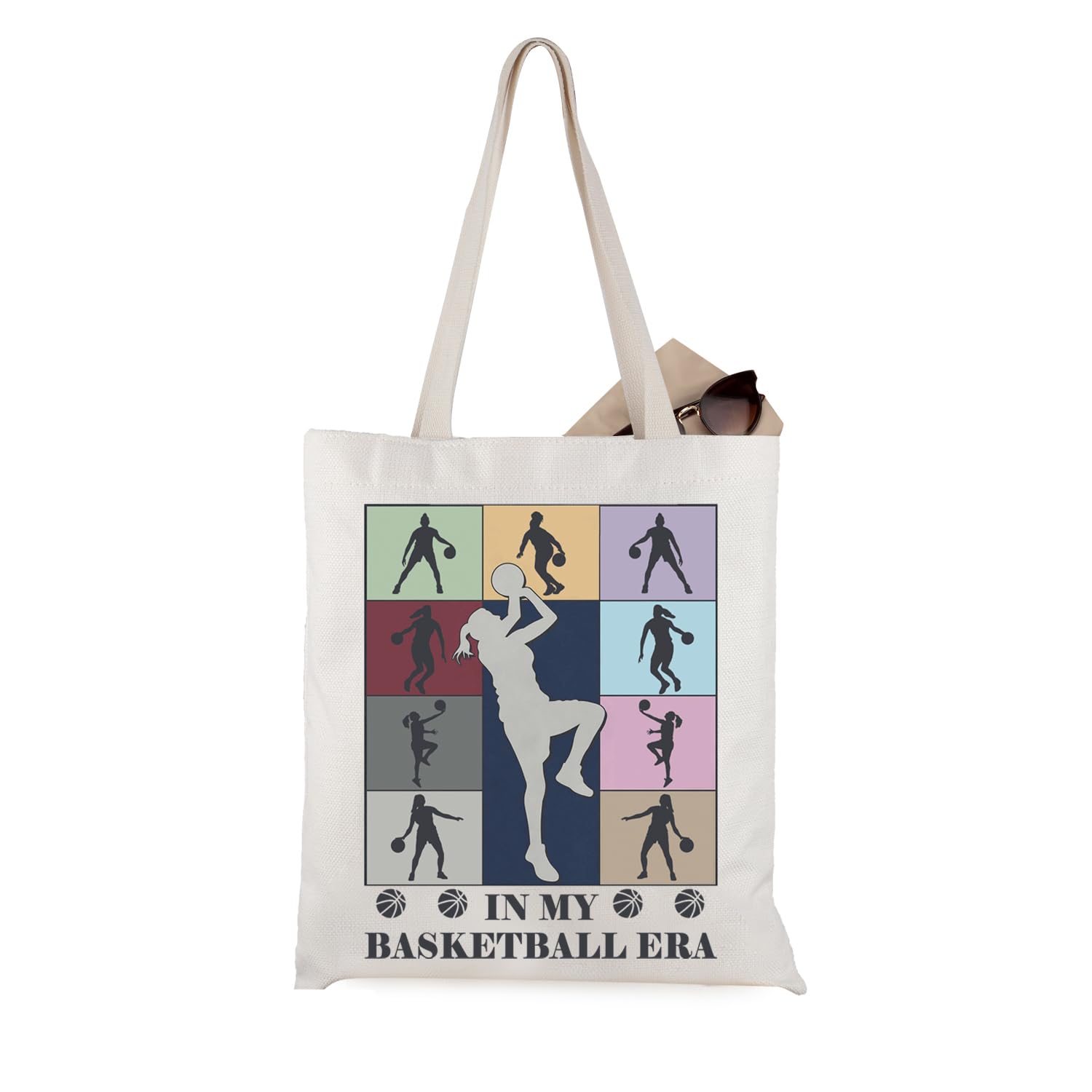 Basketball Tote Bag for Girls - Stylish Sports Gift for Basketball Players & Fans | Perfect for Gym, School & Casual Use
