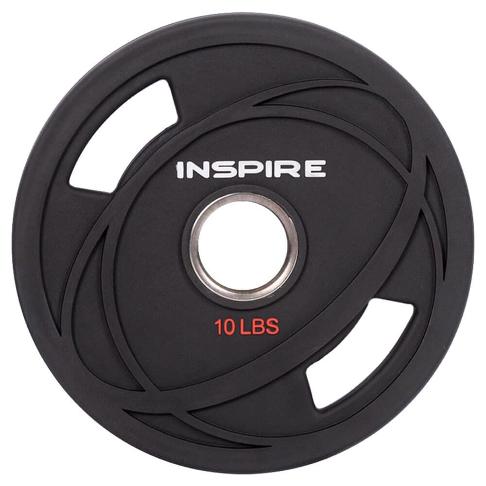 Premium Urethane Grip Plates for Weightlifting - Non-Slip Rubber Coated Olympic Plates for Home Gym & CrossFit Training