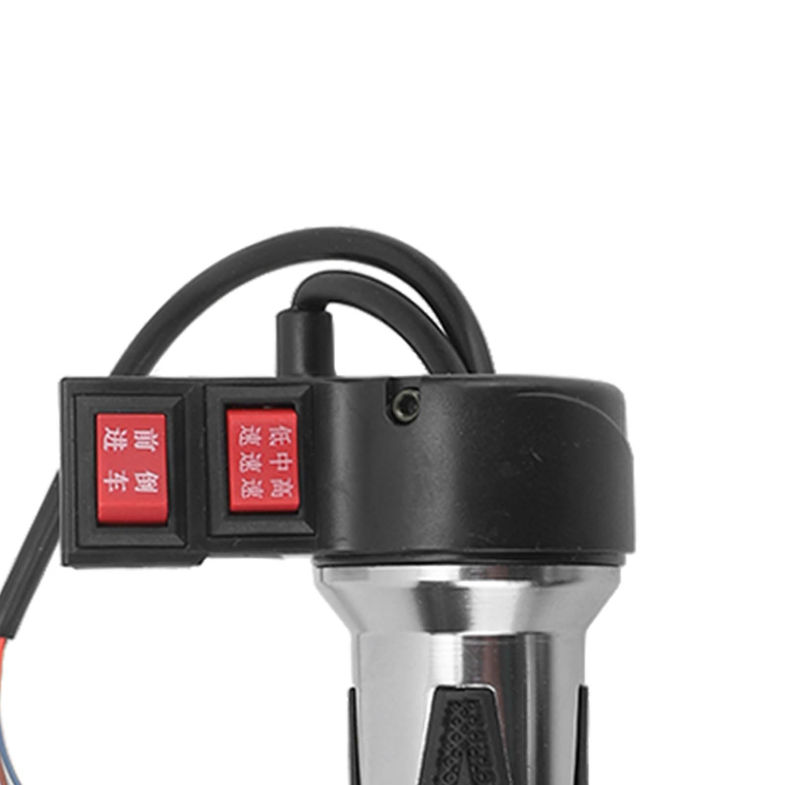 Electric Bike Throttle Grip - 3-Speed Control Handle with Forward/Reverse Gear - Compatible with Most E-Bikes (1 Pair) - Perfect for Commuting, Mountain Biking & Urban Riding