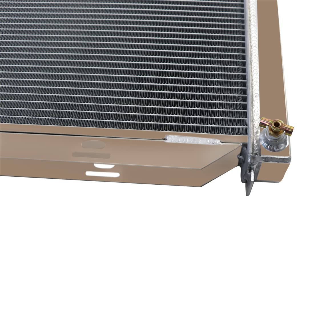 High-Performance 3 Row Full Aluminum Radiator & Fan Shroud Kit for 1969-1973 Ford Mustang/Torino/Fairlane & 1969-1971 Mercury Cougar/Marquis/Montego V8 - Includes Thermostat Relay | Perfect for Engine Cooling & Restoration Projects