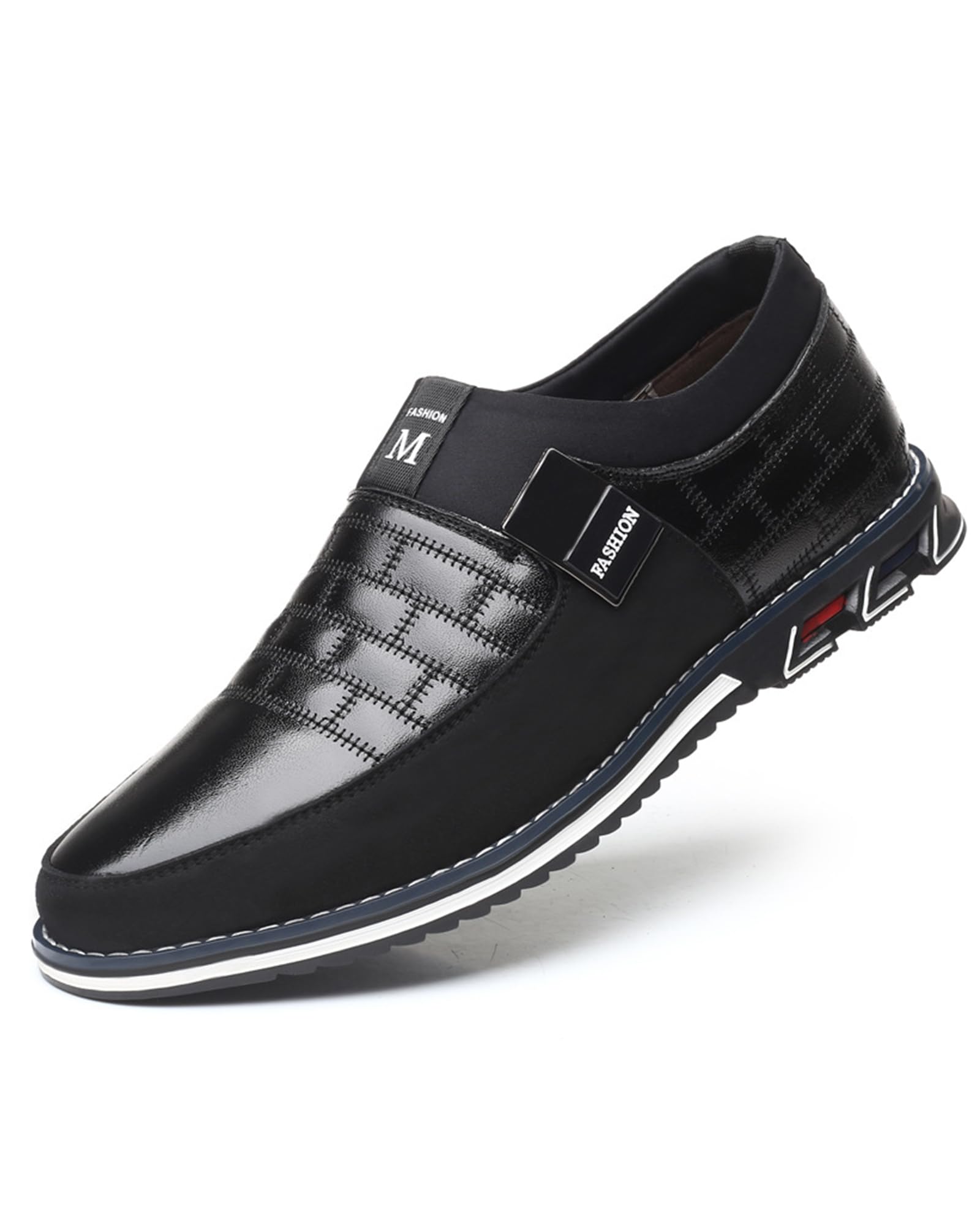 Men's Orthopedic Leather Oxford Derby Shoes - Comfortable Formal Business Dress Sneakers for Walking, Driving & Casual Wear | Perfect for Office, Travel & Daily Use