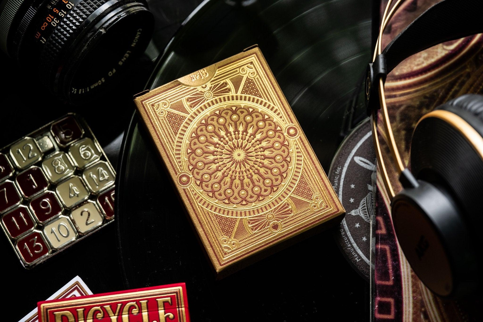 Premium Gilded Bicycle Scarlett Playing Cards Set by Kings Wild Project - Luxury Poker Cards for Magic Tricks, Cardistry & Collectors (Elegant Gift for Game Nights & Special Occasions)