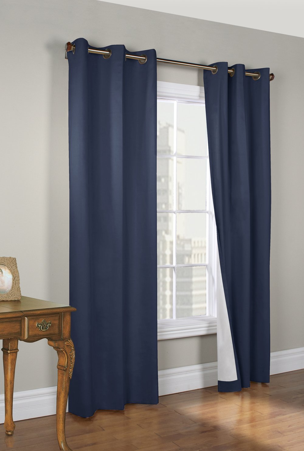 Thermalogic Weathermate Grommet Top Insulated Blackout Curtains - Navy Blue 160