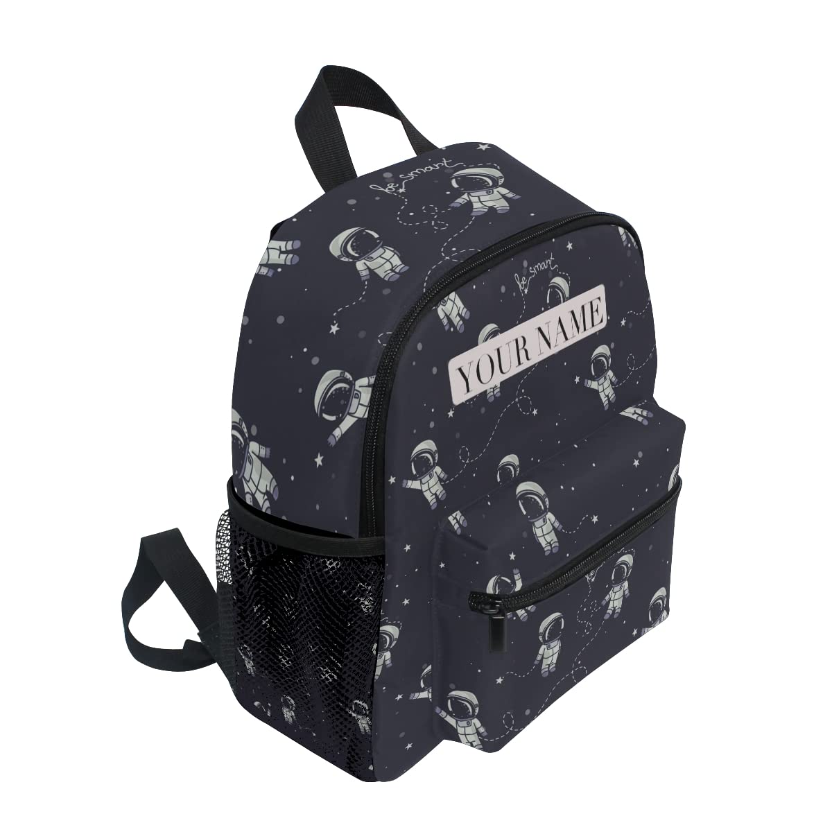 Personalized Kids Backpack with Name - Astronaut Space Constellations & Planets Design - Durable Toddler Book Bag for Preschool, Kindergarten & Daycare - Perfect for Travel, School & Toy Storage