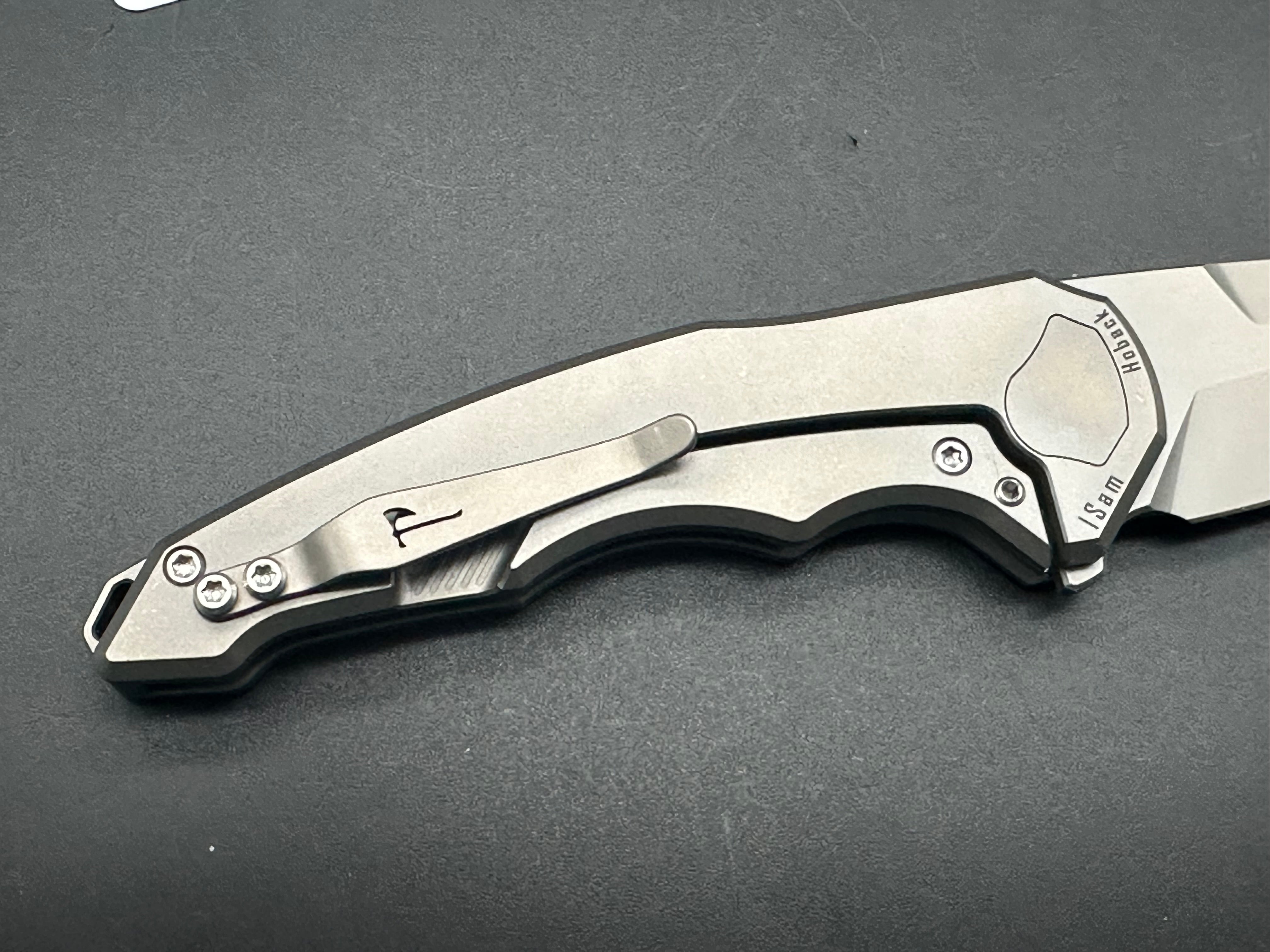 Jake Hoback OneSam Frame Lock Folding Knife - 3.25